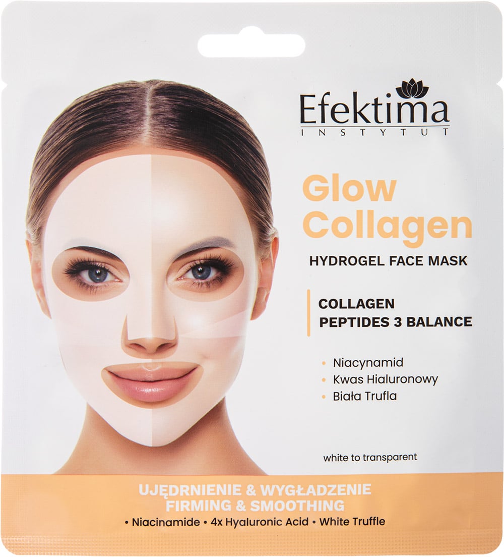 Efektima Glow Collagen Hydrożelowa maseczka do twarzy, Ujędrnienie & Wygładzenie