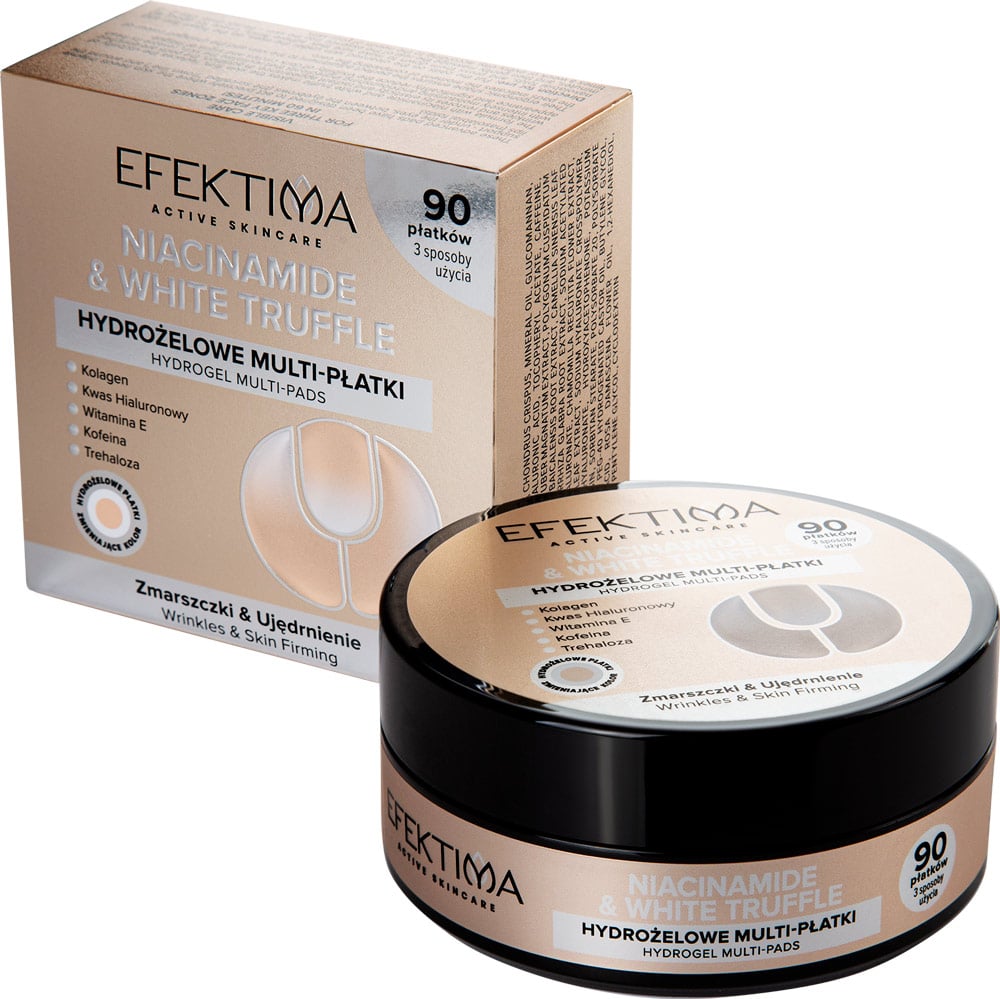 Efektima Hydrożelowe multi-płatki do twarzy Niacinamide & White Truffle, 90szt