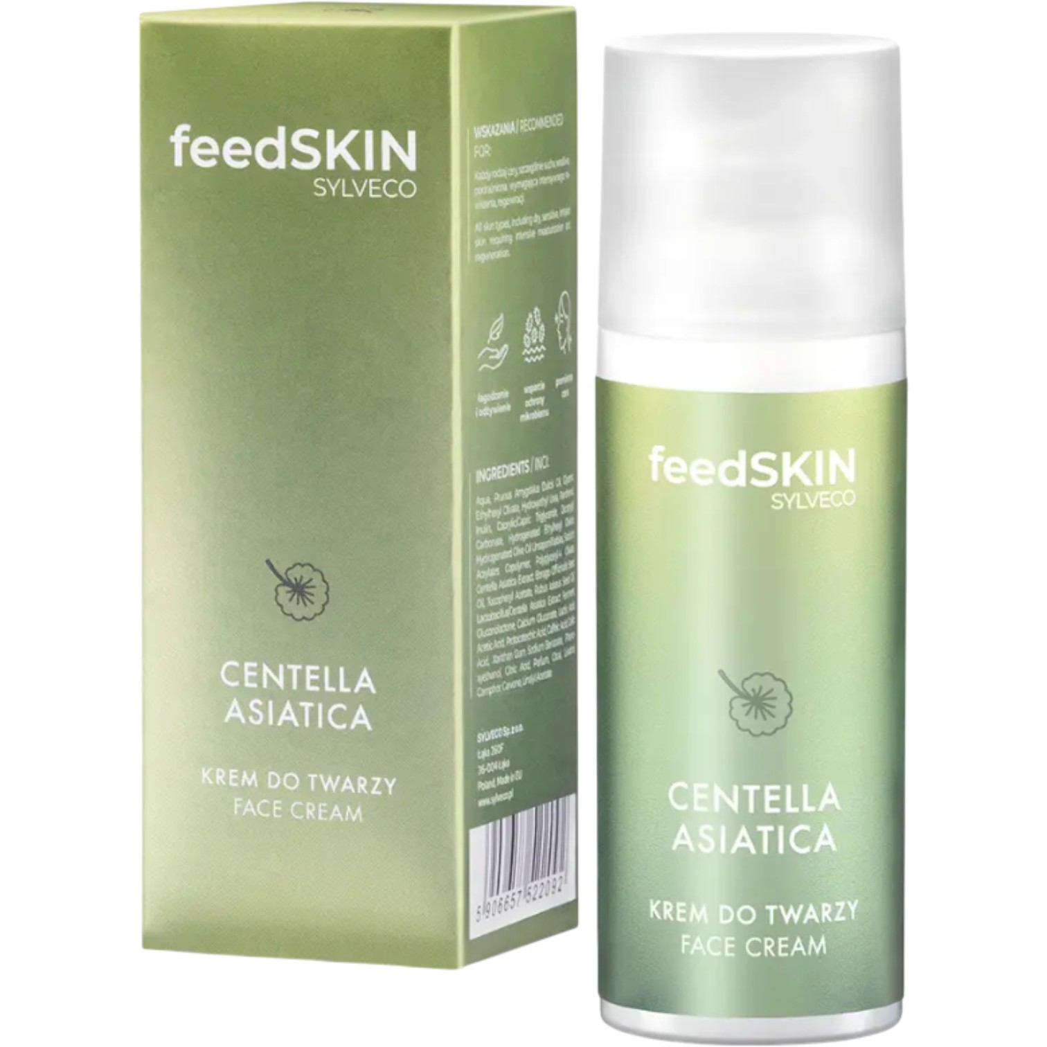 Feedskin Centella Asiatica Crema Rigenerante con Centella Asiatica