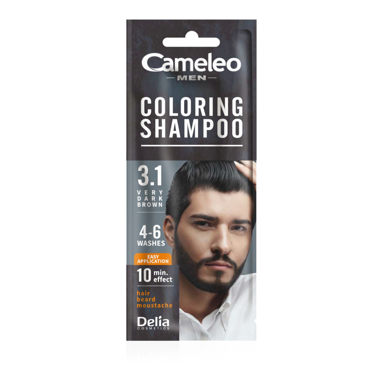 Delia Cameleo Men Szampon koloryzujący, 3.1 Bardzo ciemny Brąz sasz. 