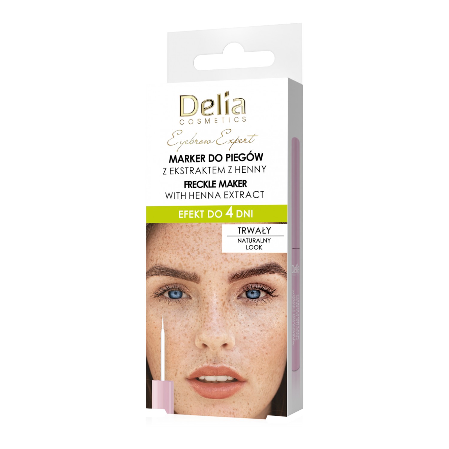Delia Eyebrow Expert Marker do piegów z ekstraktem z henny