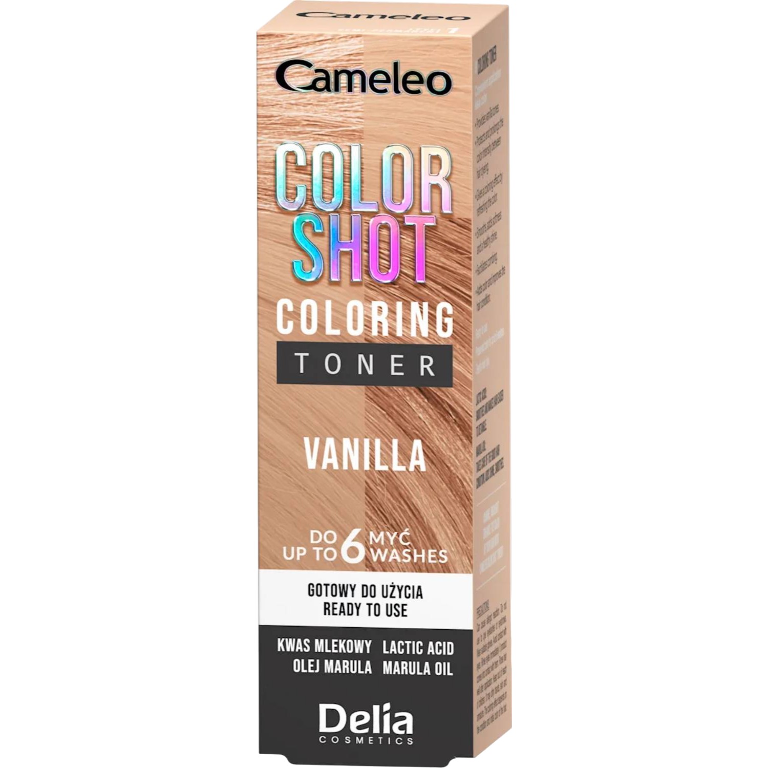 Delia Cameleo Color Shot Toner per capelli, tubetto Vanilla