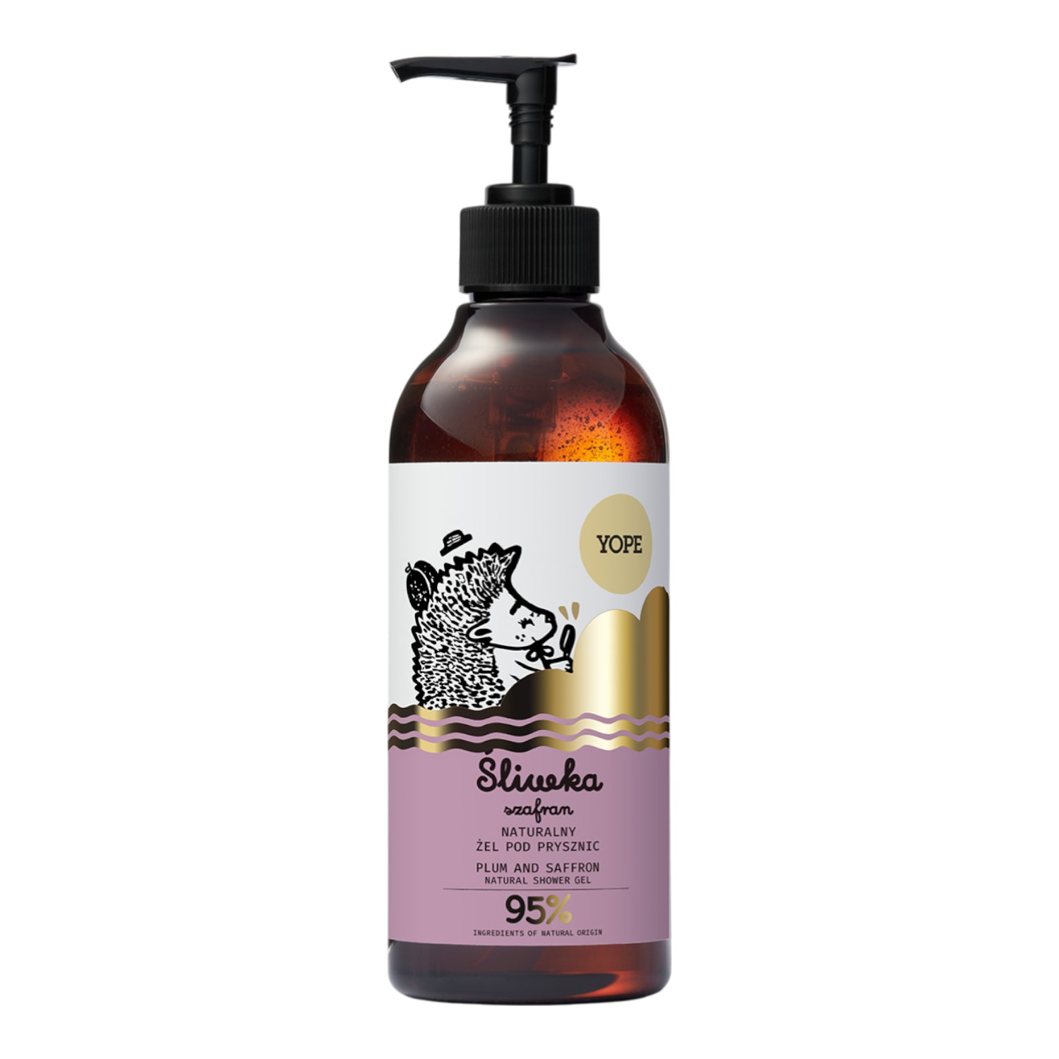 Yope Żel pod prysznic Śliwka/Szafran 