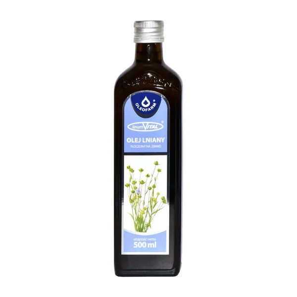  Oleofarm LinumVital Olej Lniany tłoczony na zimno 500 ml