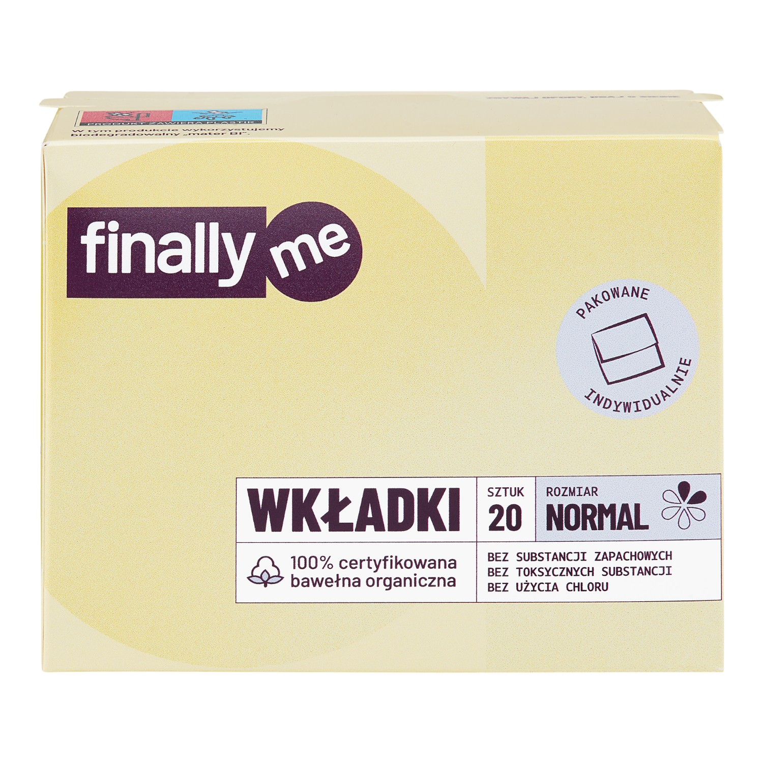 Finally.me Wkładki z bawełny organicznej 20 szt.