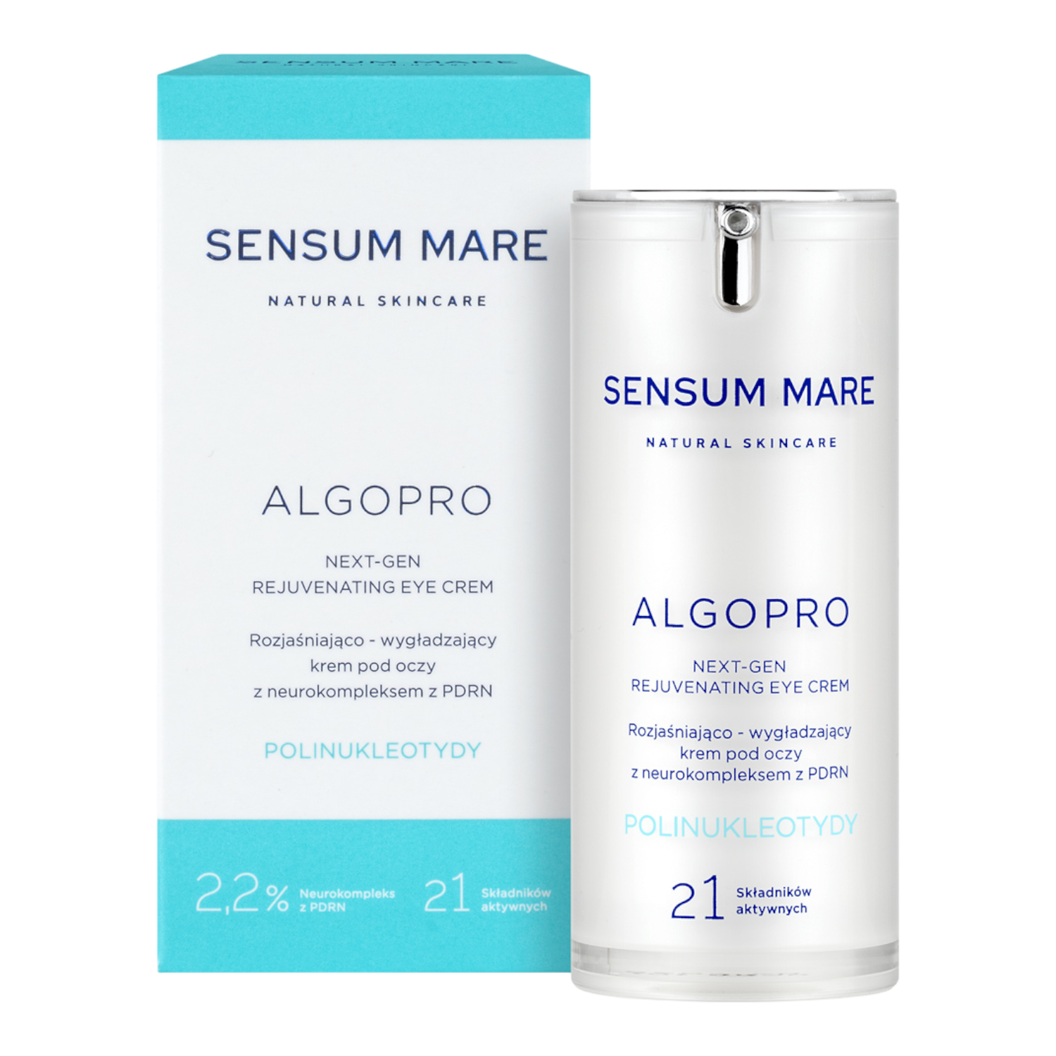 Sensum Mare Algopro Rozjaśniająco-wygładzający krem pod oczy z 2,2% neurokompleksem z PDRN