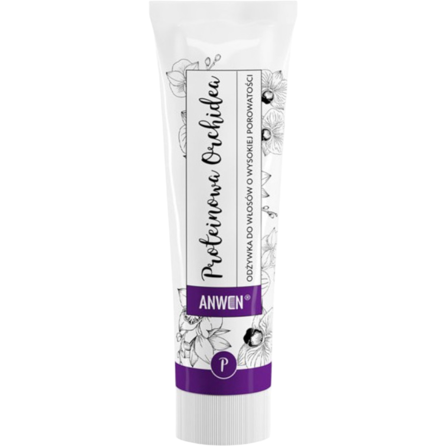 Anwen Odżywka Proteinowa Orchidea do włosów wysokoporowatych, Travel size, 100 ml