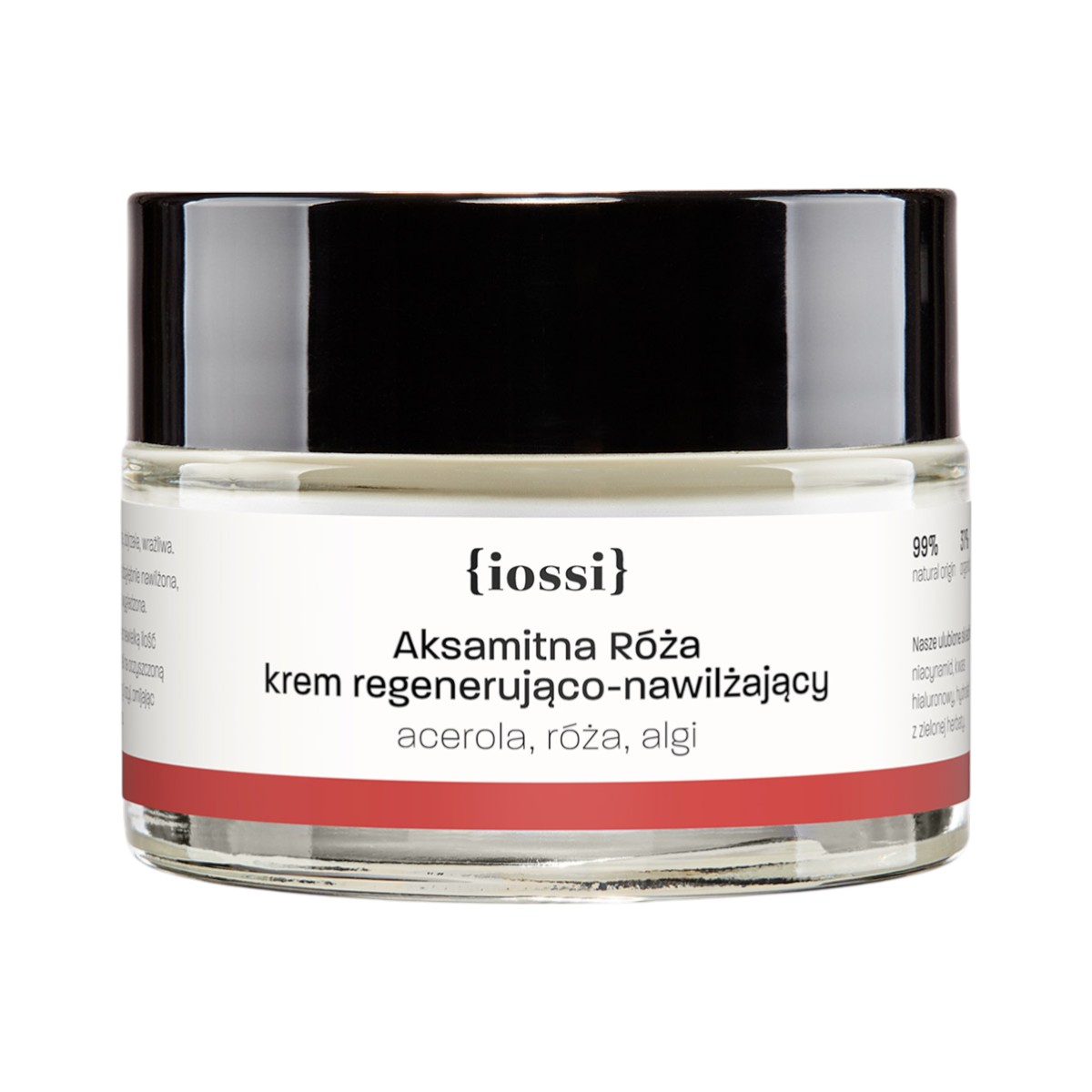 Iossi Aksamitna Róża Regenerująco-nawilżający krem z acerolą, różą i algami, 50 ml