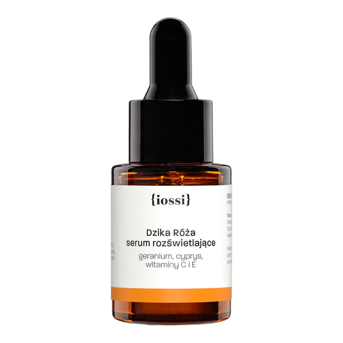 Iossi Dzika Róża Serum rozświetlające z geranium, cyprysem i witaminami C i E, 10 ml