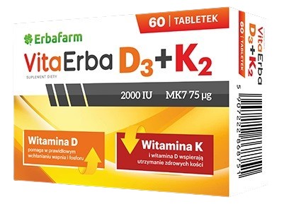 Vitaerba D3 + K2 60 Tabletek