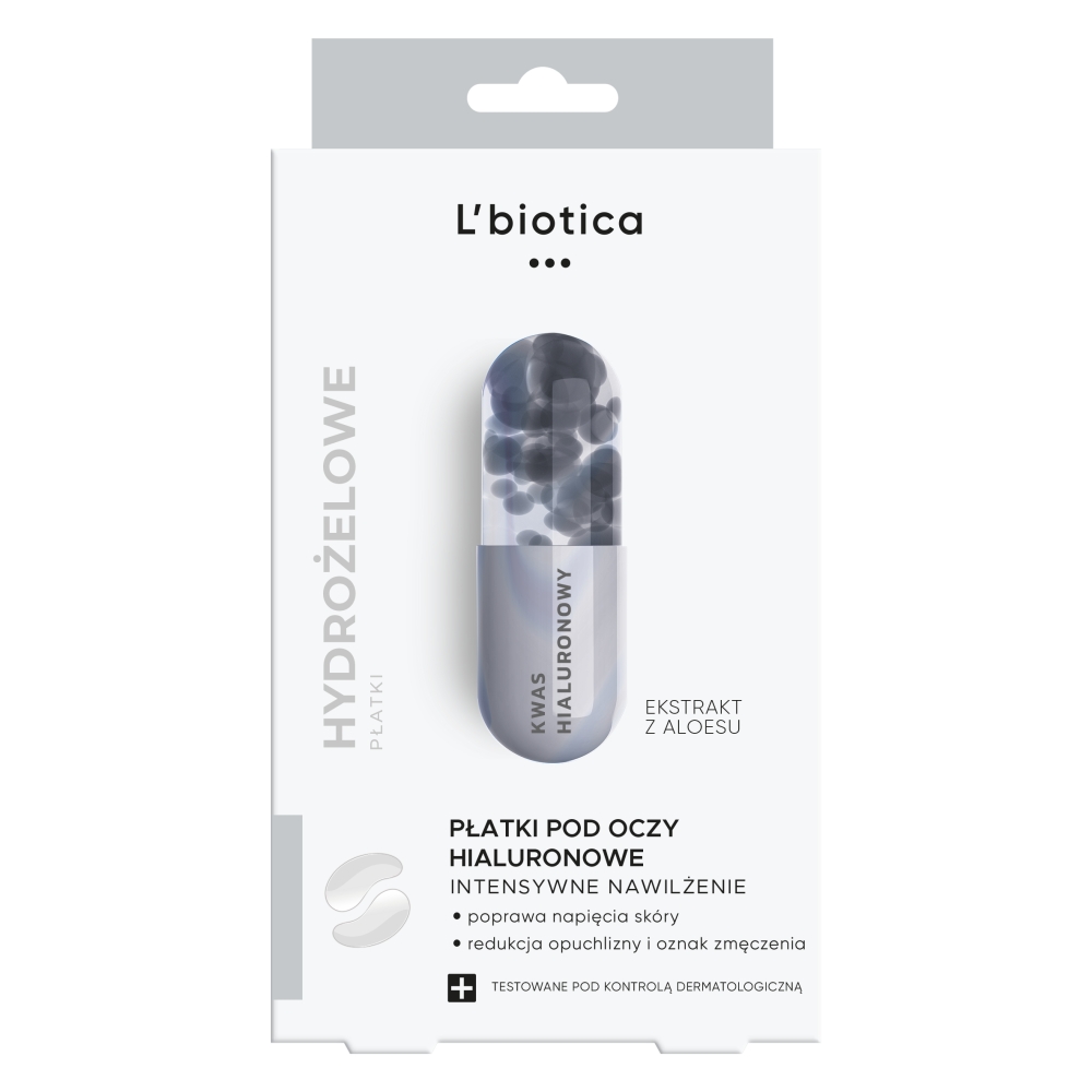 L'biotica Nawilżające płatki pod oczy z kwasem hialuronowym