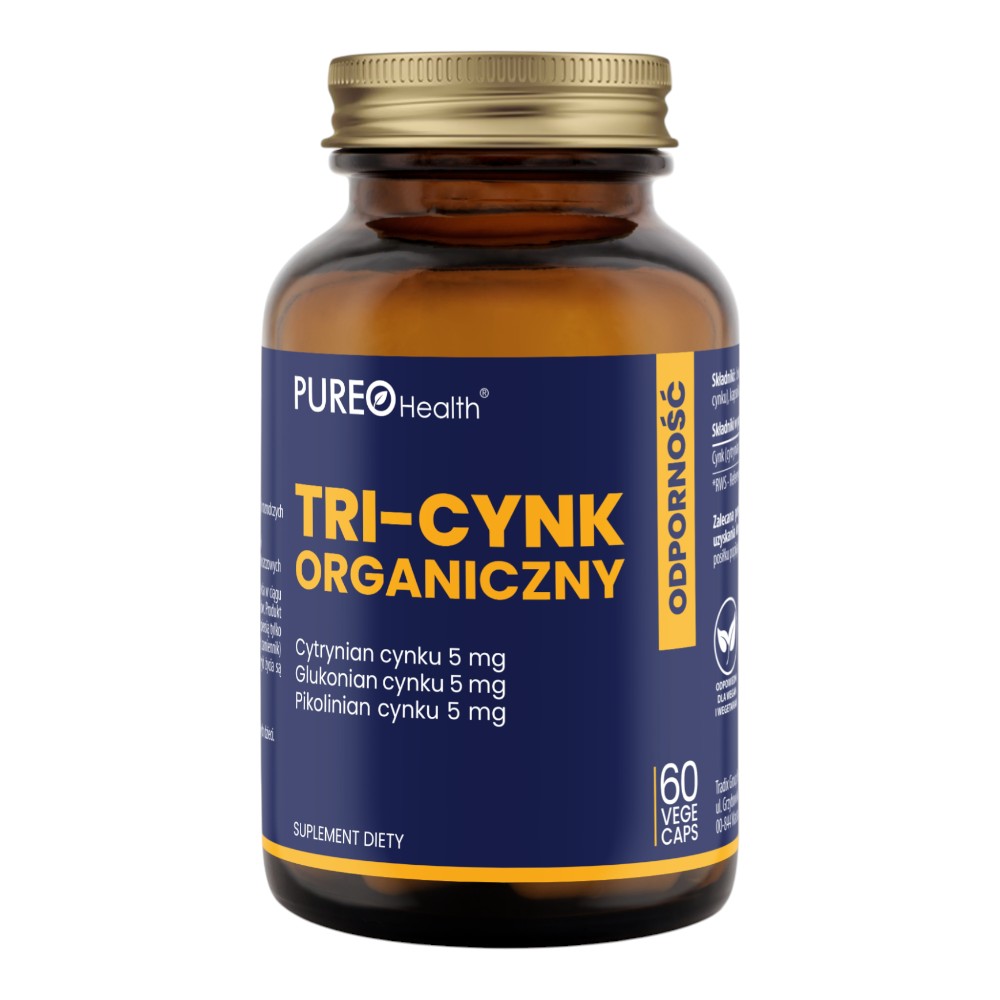 Pureo Health Tri-Cynk organiczny Kapsułki, 60 szt.
