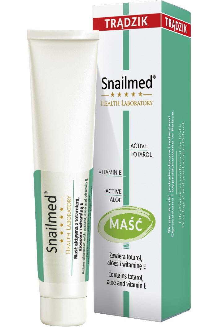 Snailmed Pomata Attiva con Totarolo, Aloe e Vitamina E 25 ml