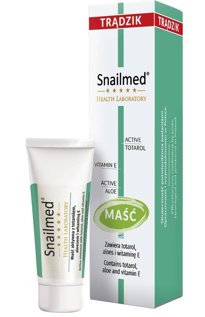 Snailmed Active Ointment with Totarol, Aloe, and Vitamin E 15 ml 15 ml