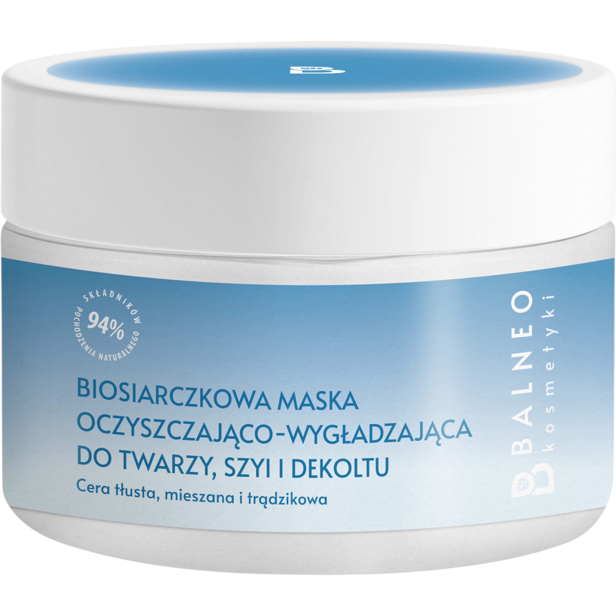 Balneocosmetici Maschera purificante e levigante al biosolfuro per viso, collo e décolleté