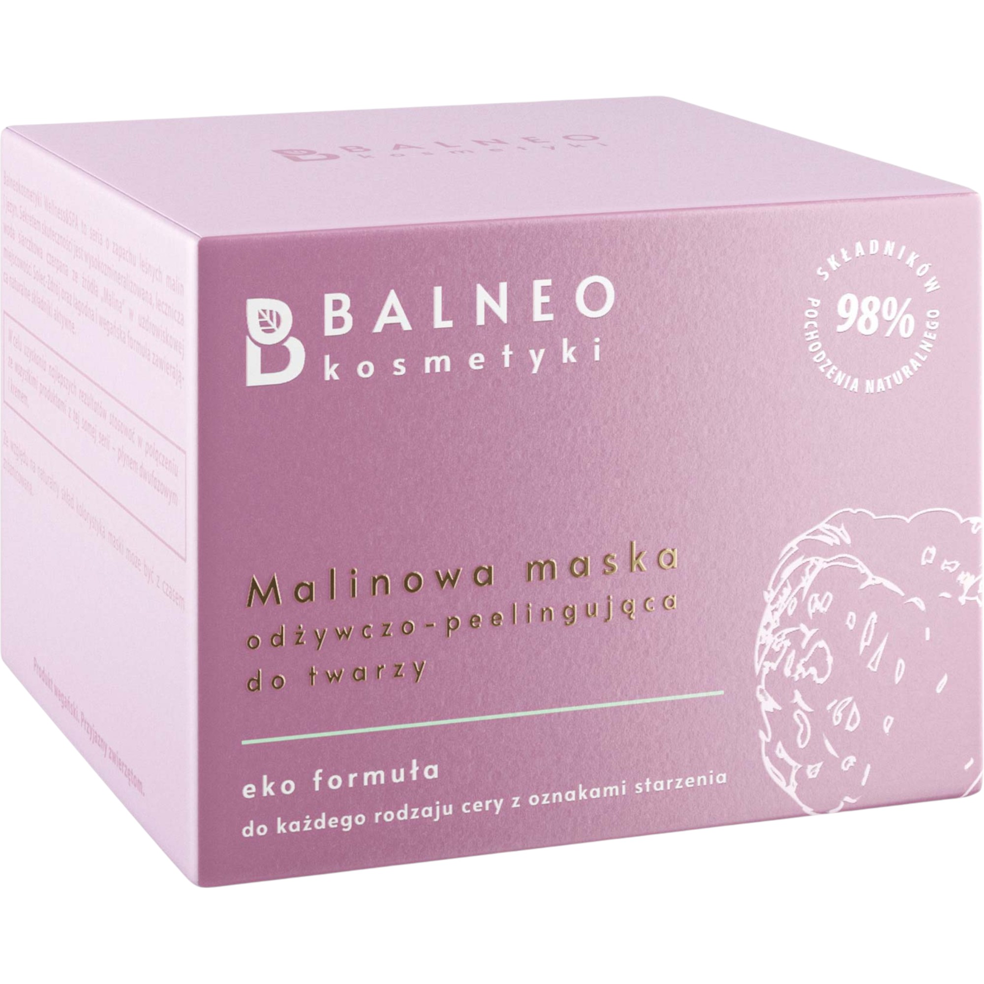 Balneocosmetici Maschera viso nutriente e peeling ai lamponi