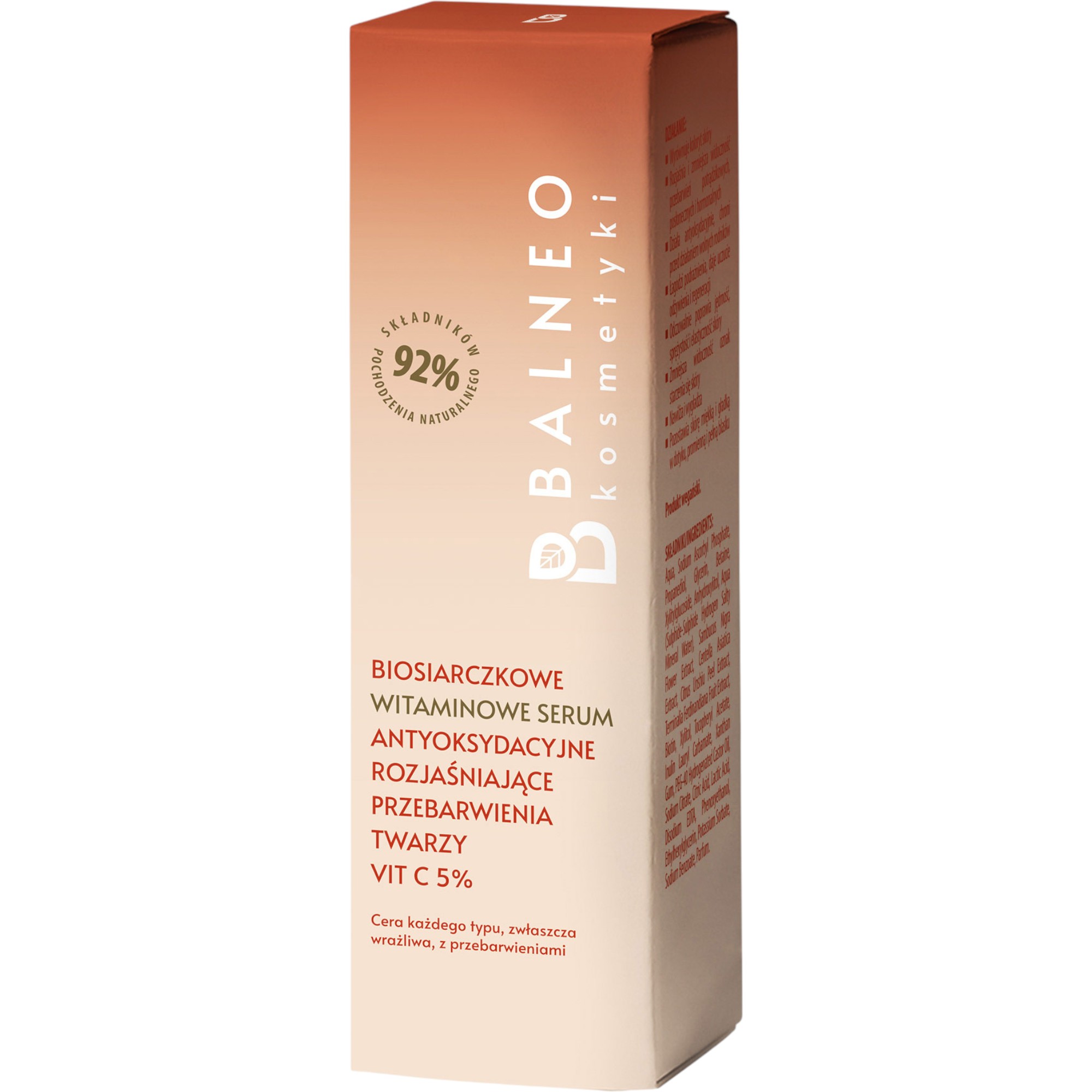 Balneocosmetici Biosolfurici siero vitaminico antiossidante schiarente per le macchie del viso