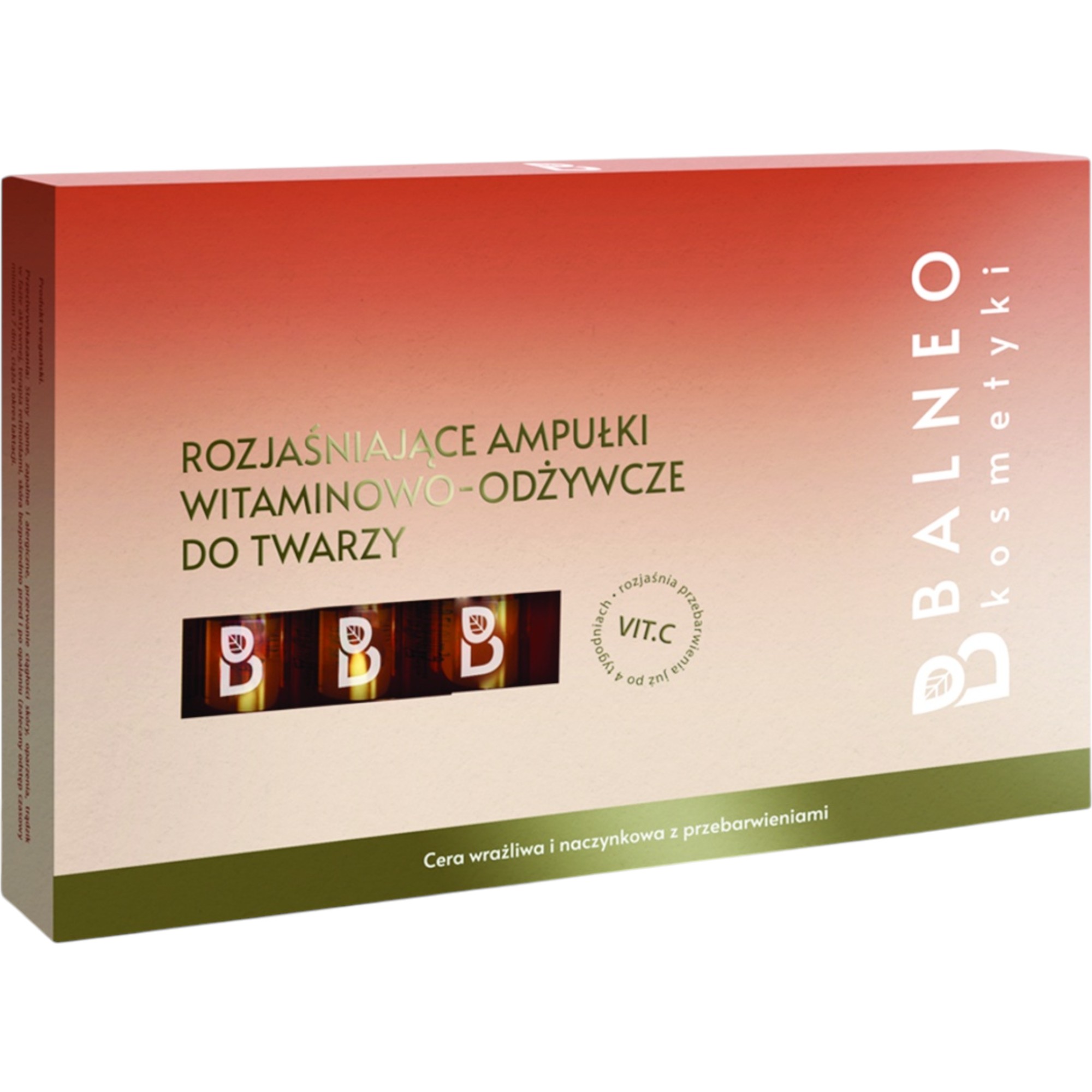 Balneocosmetici Fiale illuminanti vitaminiche e nutrienti per il viso, 5x5ml