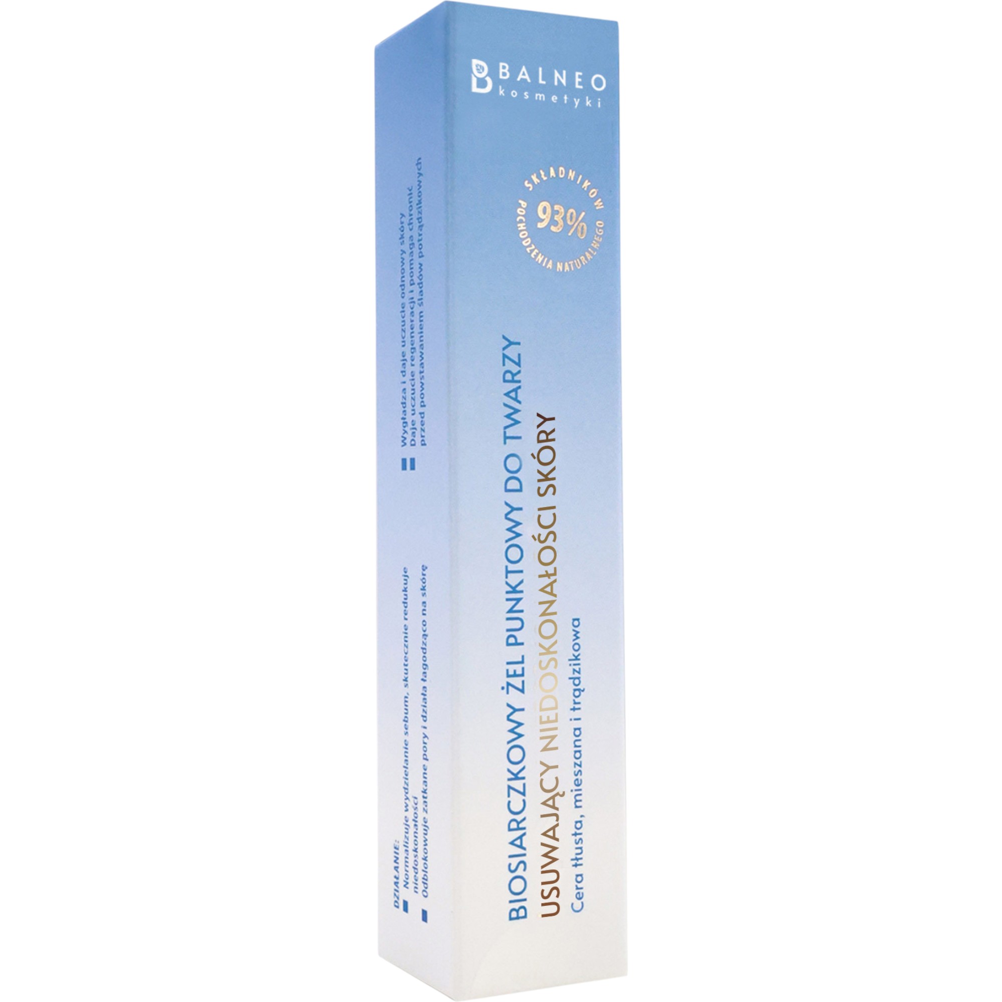 Balneocosmetici Gel biosolforico per il viso per eliminare le imperfezioni della pelle