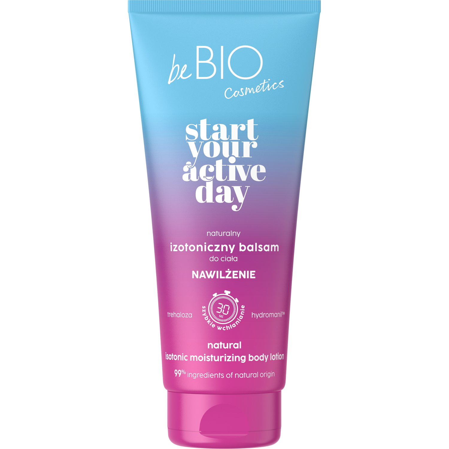 BeBio Start Your Active Day Naturalny Izotoniczny Balsam do ciała Nawilżenie