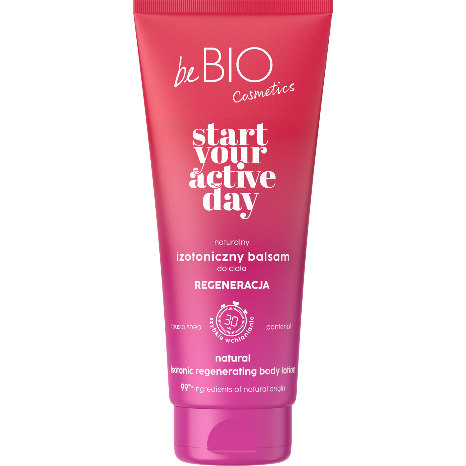 BeBio Start Your Active Day Naturalny Izotoniczny Balsam do ciała Regeneracja