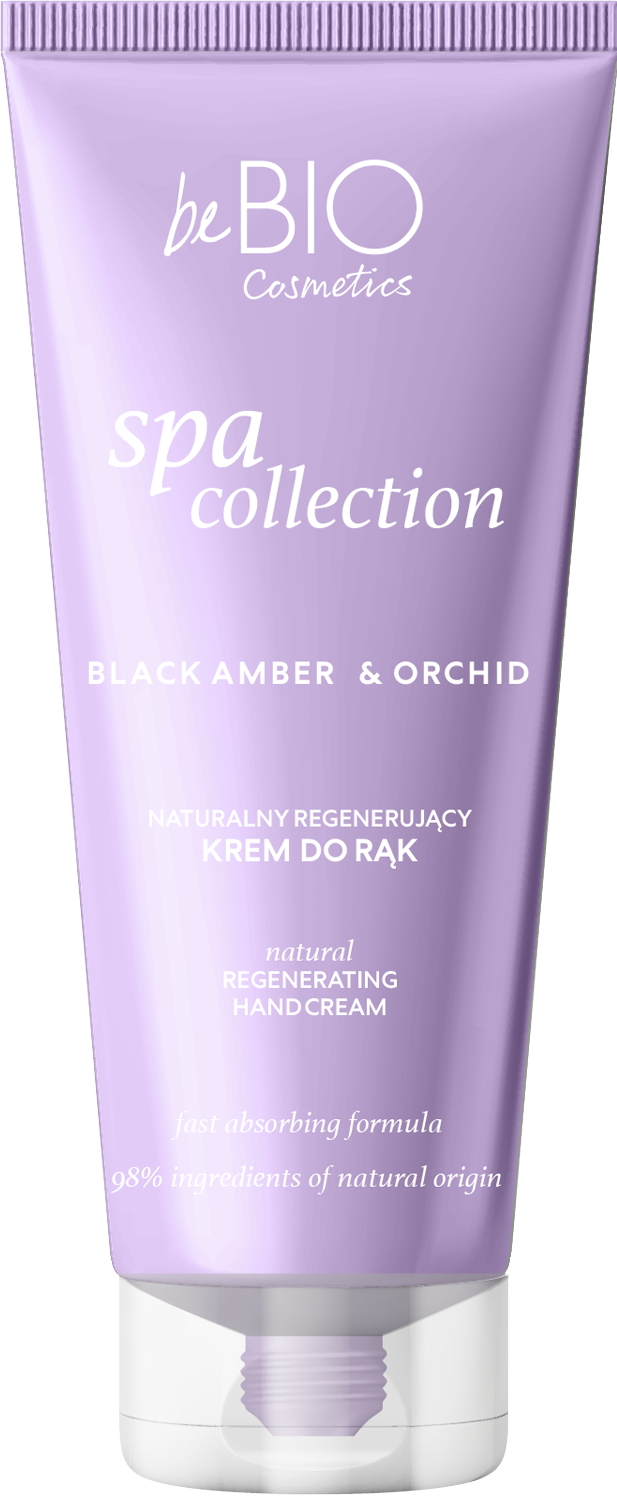 BeBio Spa Collection Naturalny regenerujący krem do rąk Black Amber & Orchid 