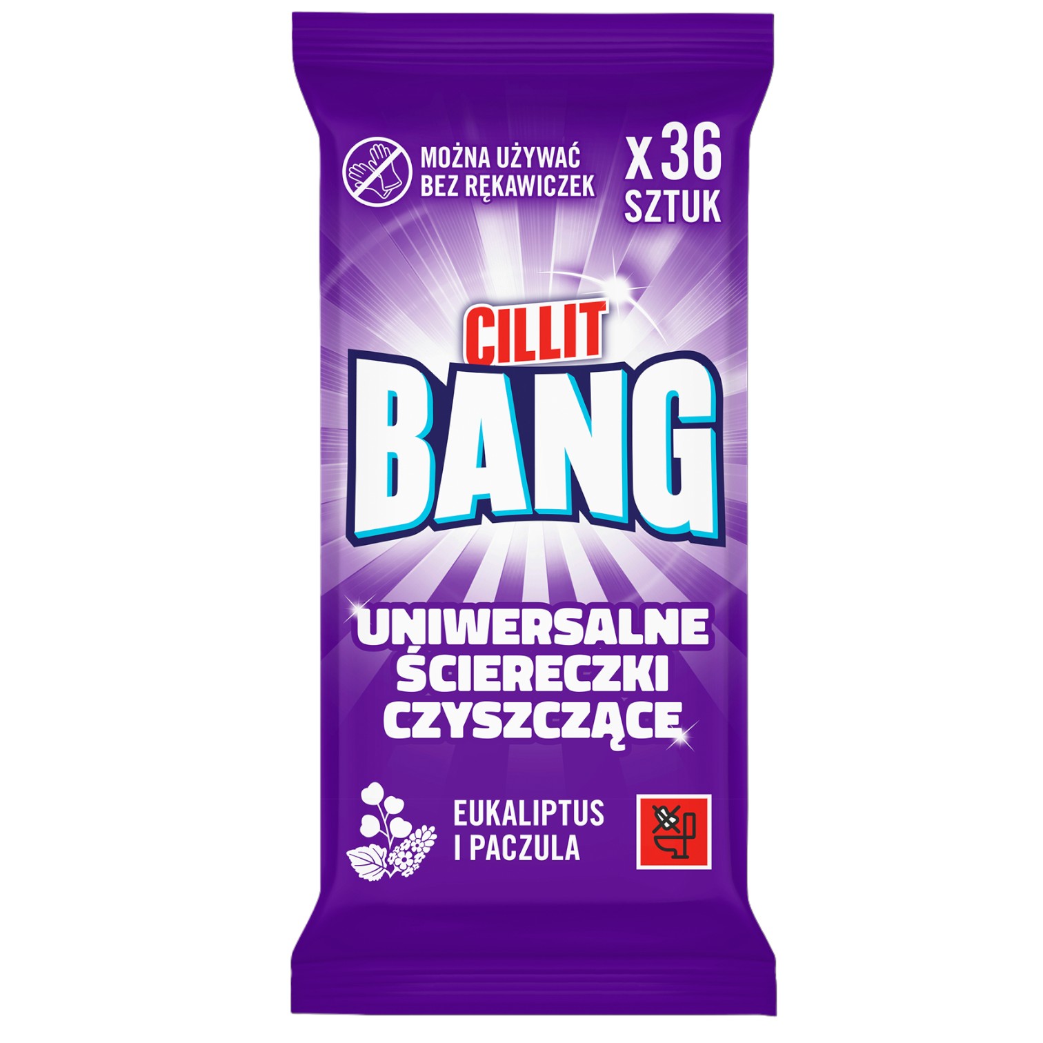 Cillit Bang Salviette Detergenti Universali, 36 pezzi.