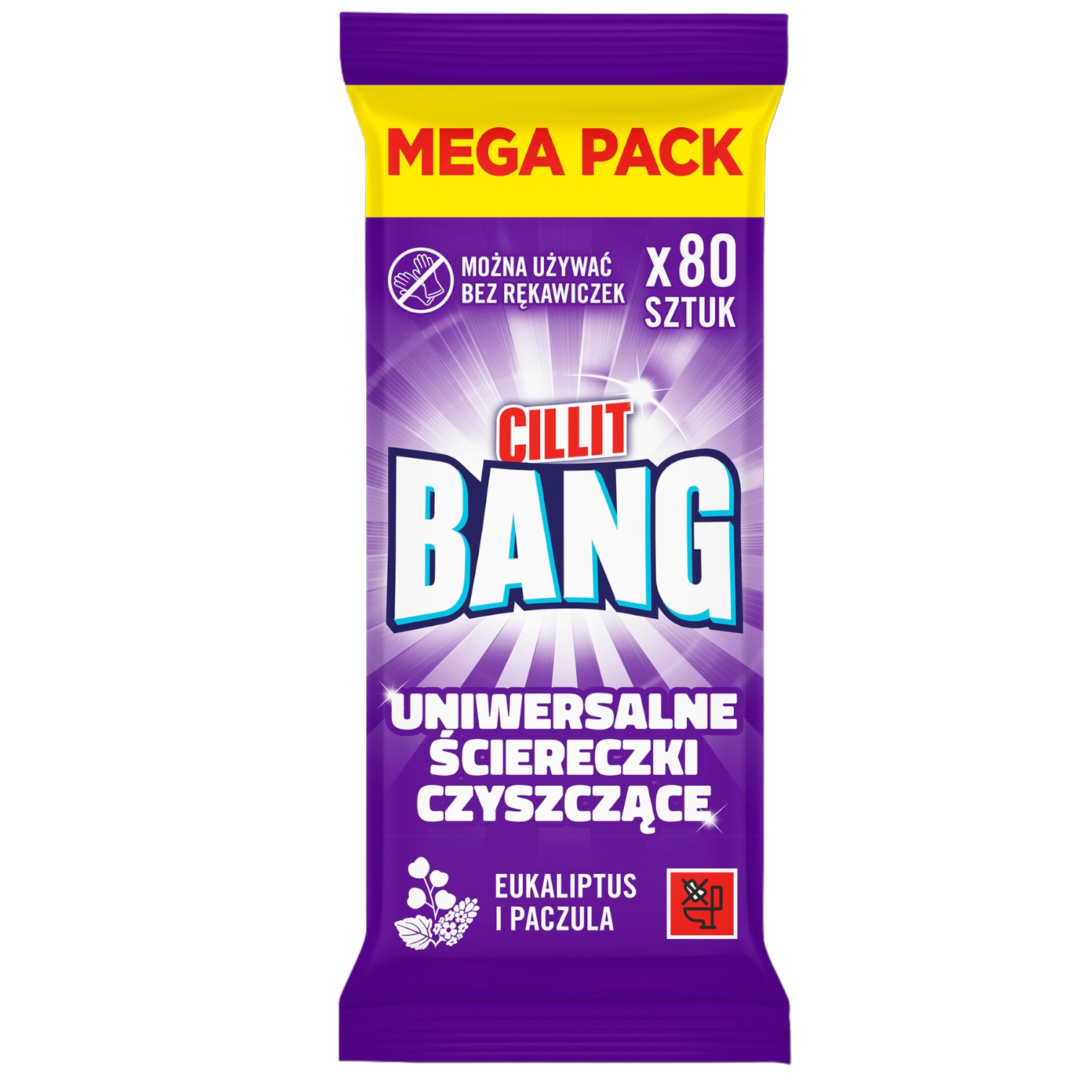 Cillit Bang Salviette Detergenti Universali, 80 pz.
