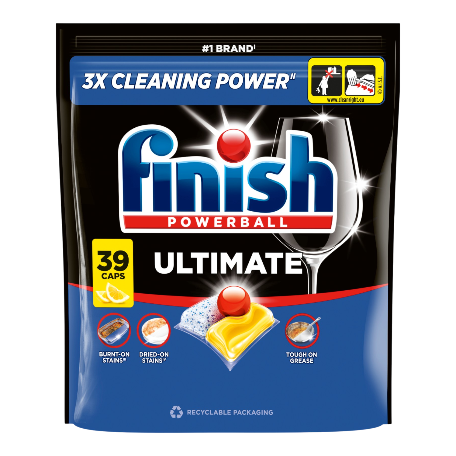 Finish Ultimate Kapsułki do zmywarki Lemon 39 szt.
