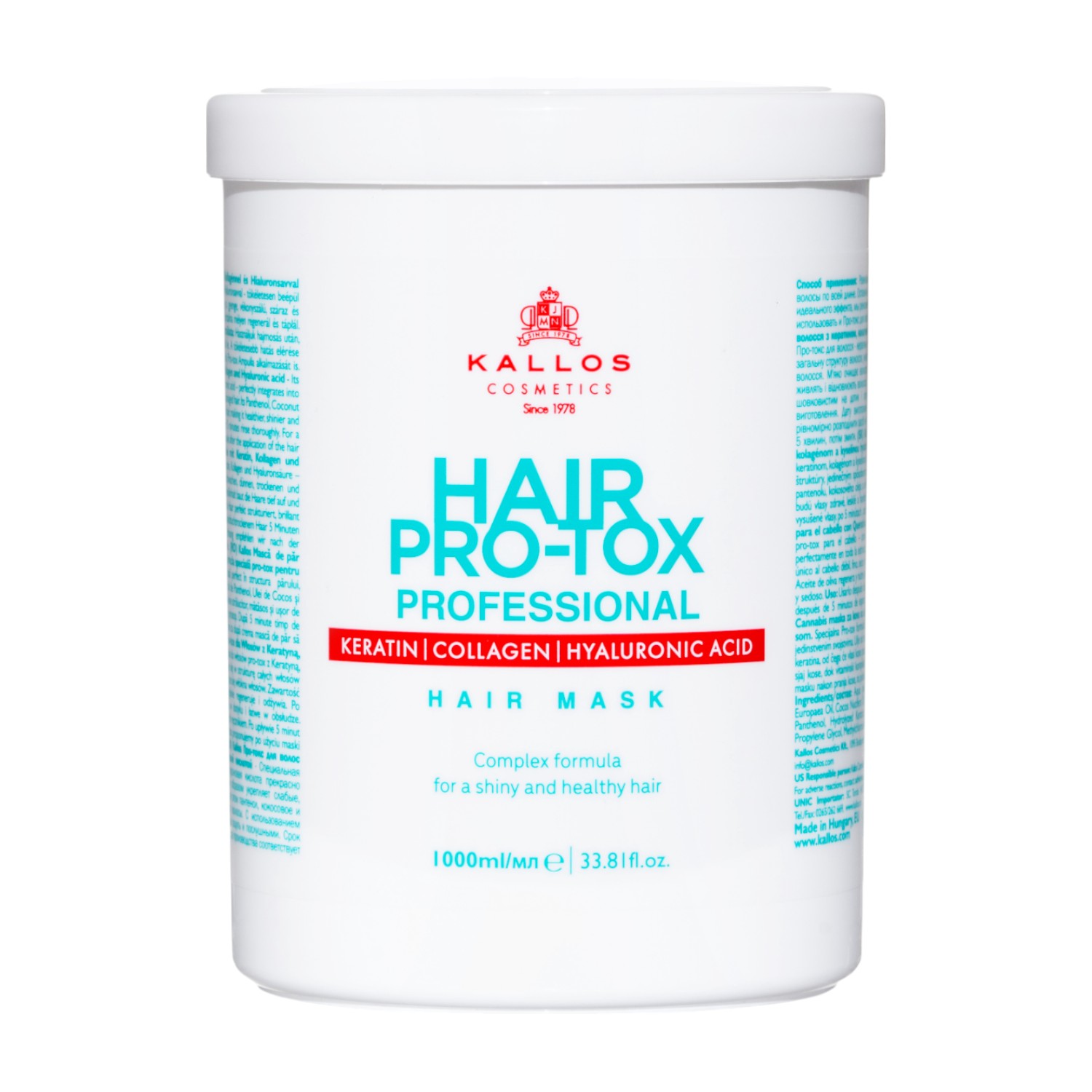 Kallos Pro-Tox Maschera per capelli
