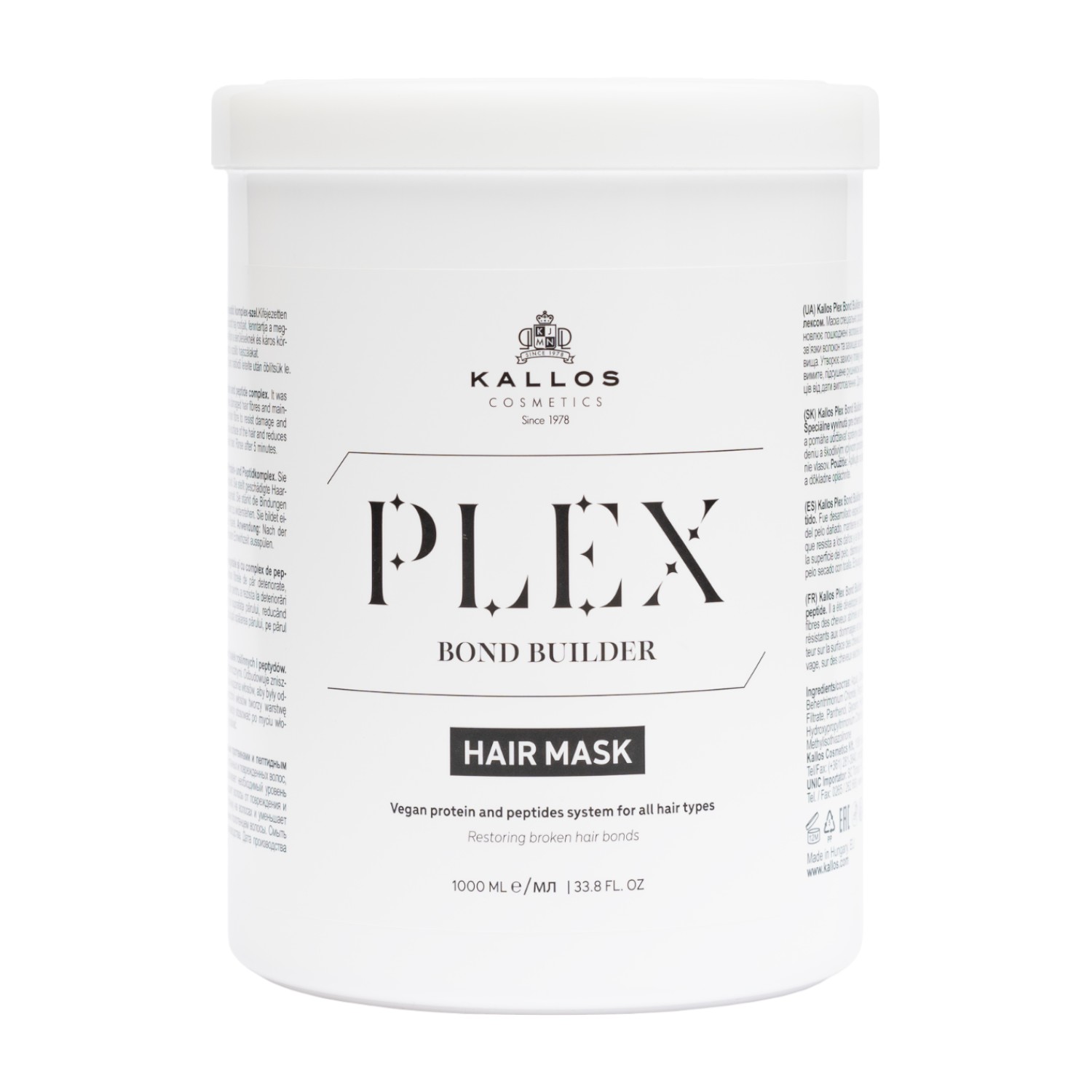 Kallos Plex Bond Builder Maska do włosów