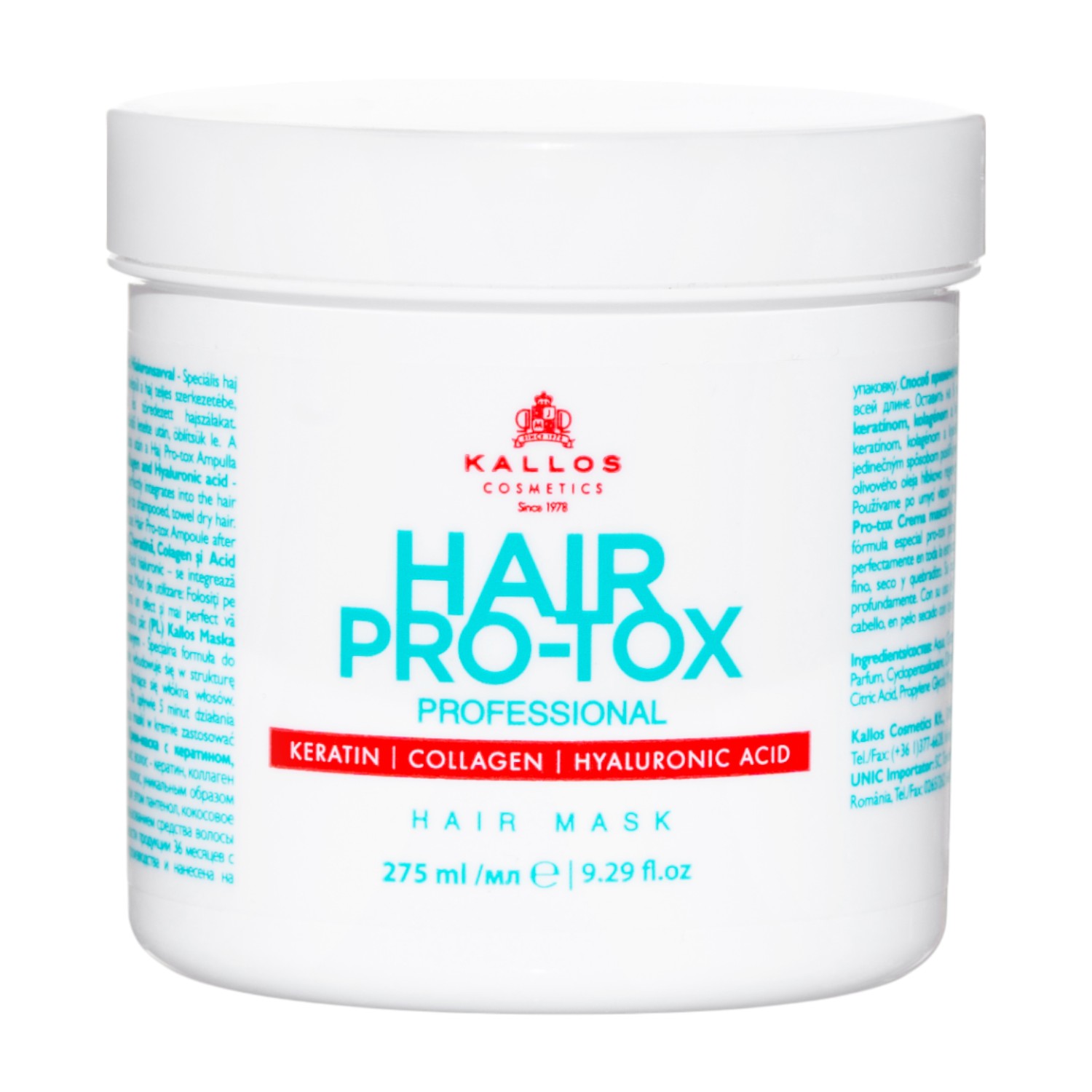 Kallos Pro-Tox Maska do włosów 