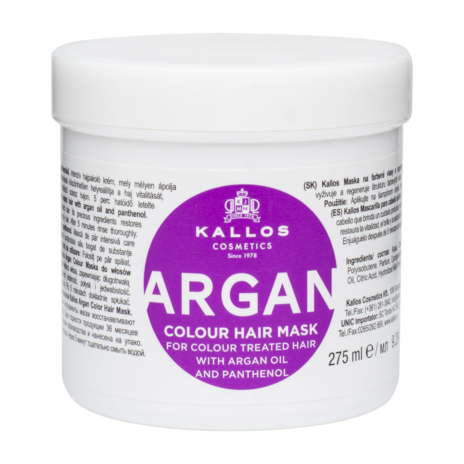 Kallos KJMN Argan Maska do włosów 