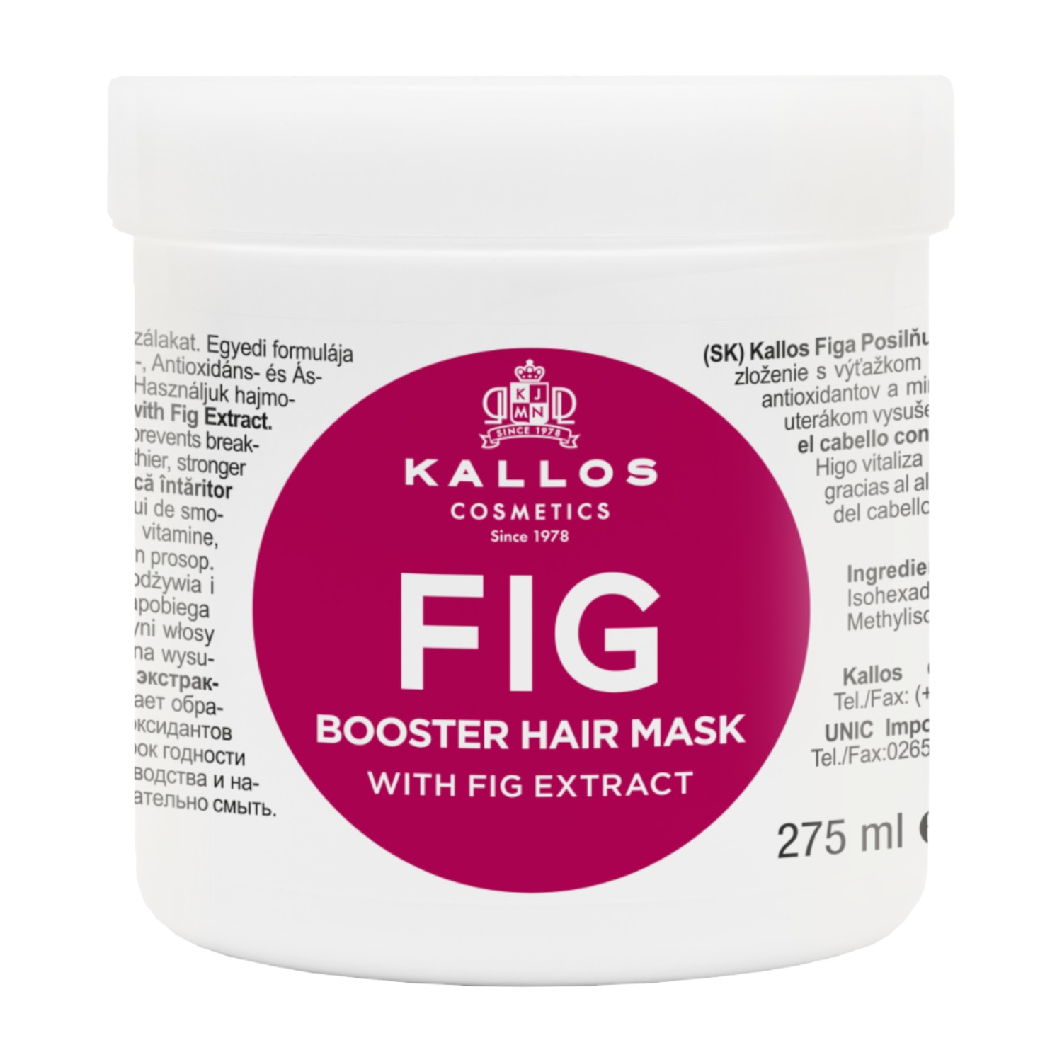 Kallos KJMN Fig Booster Maska do włosów