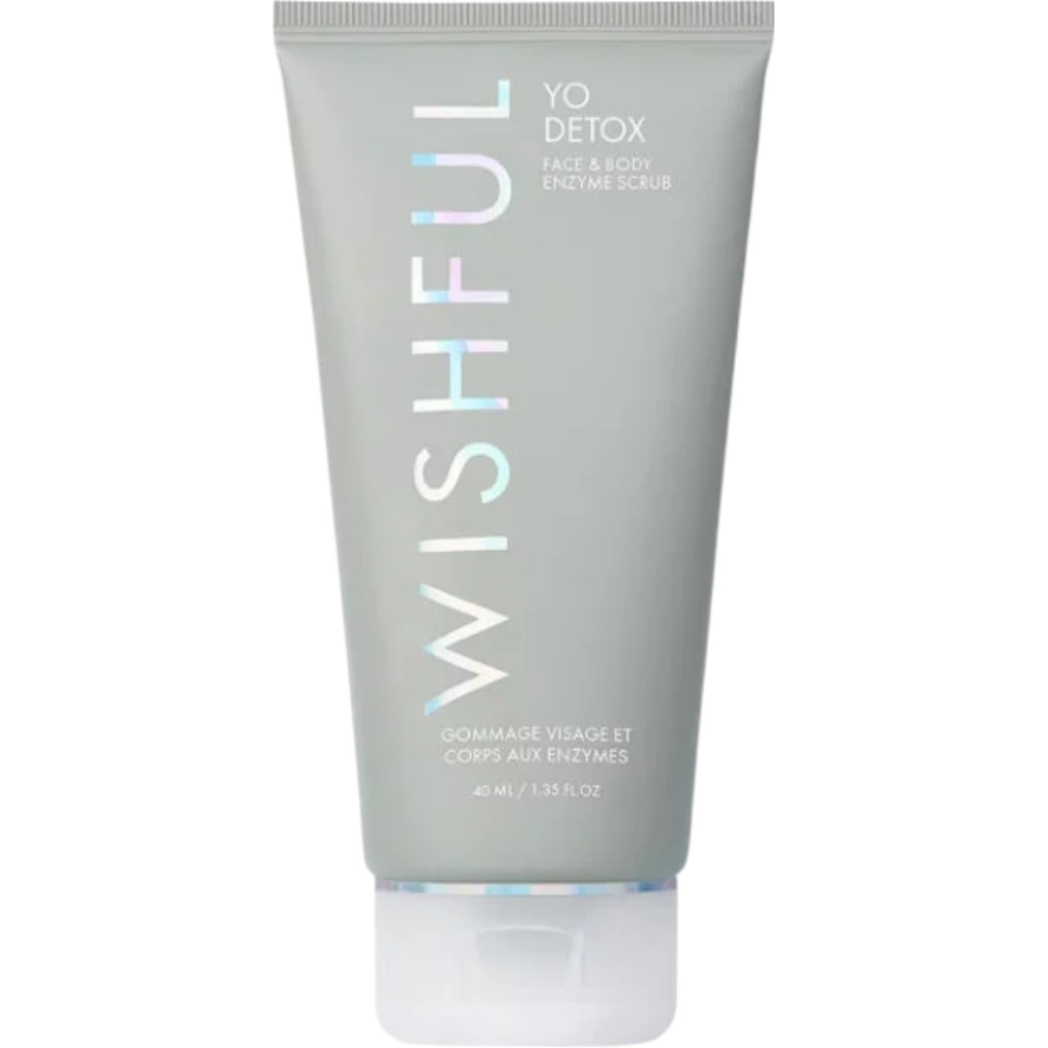 Huda Beauty Wishful Yo Detox Peeling enzimatico per viso e corpo, formato da viaggio
