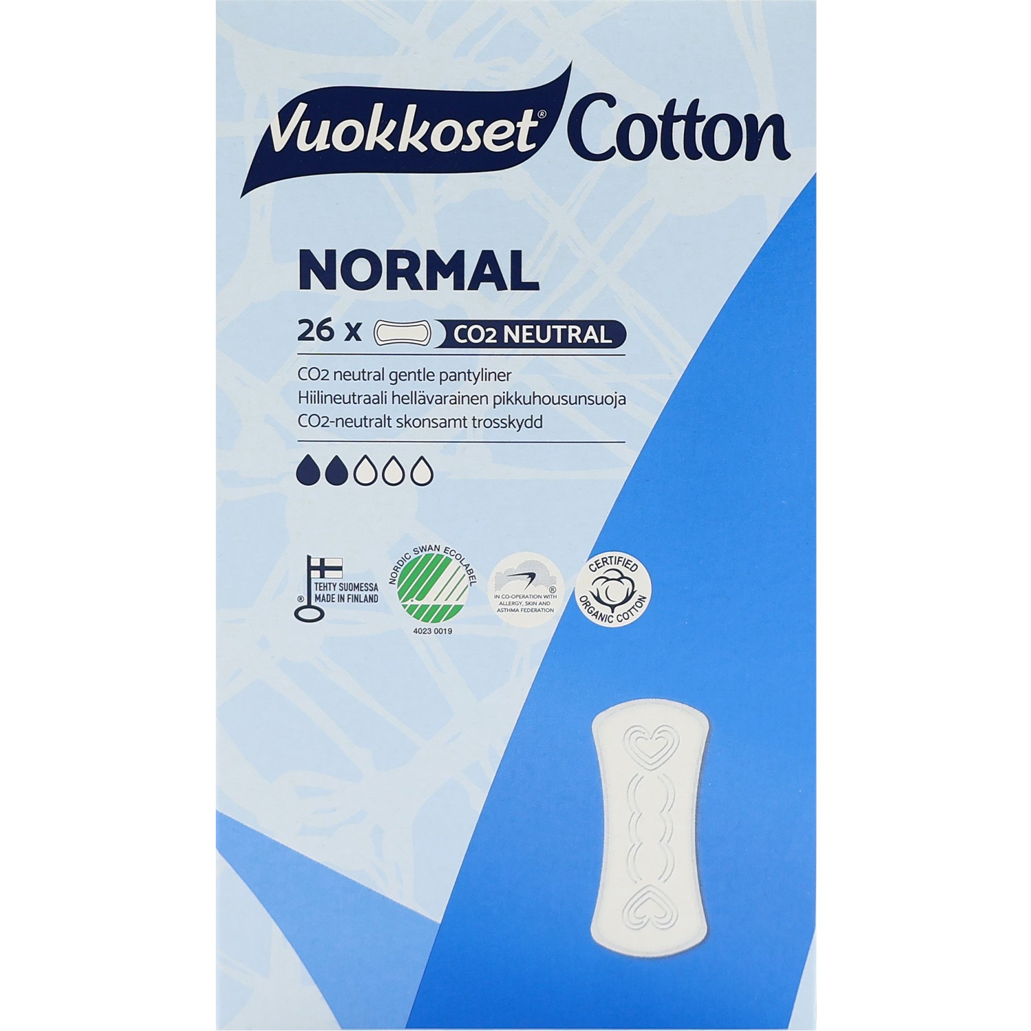 Vuokkoset Cotton Wkładki Higieniczne
