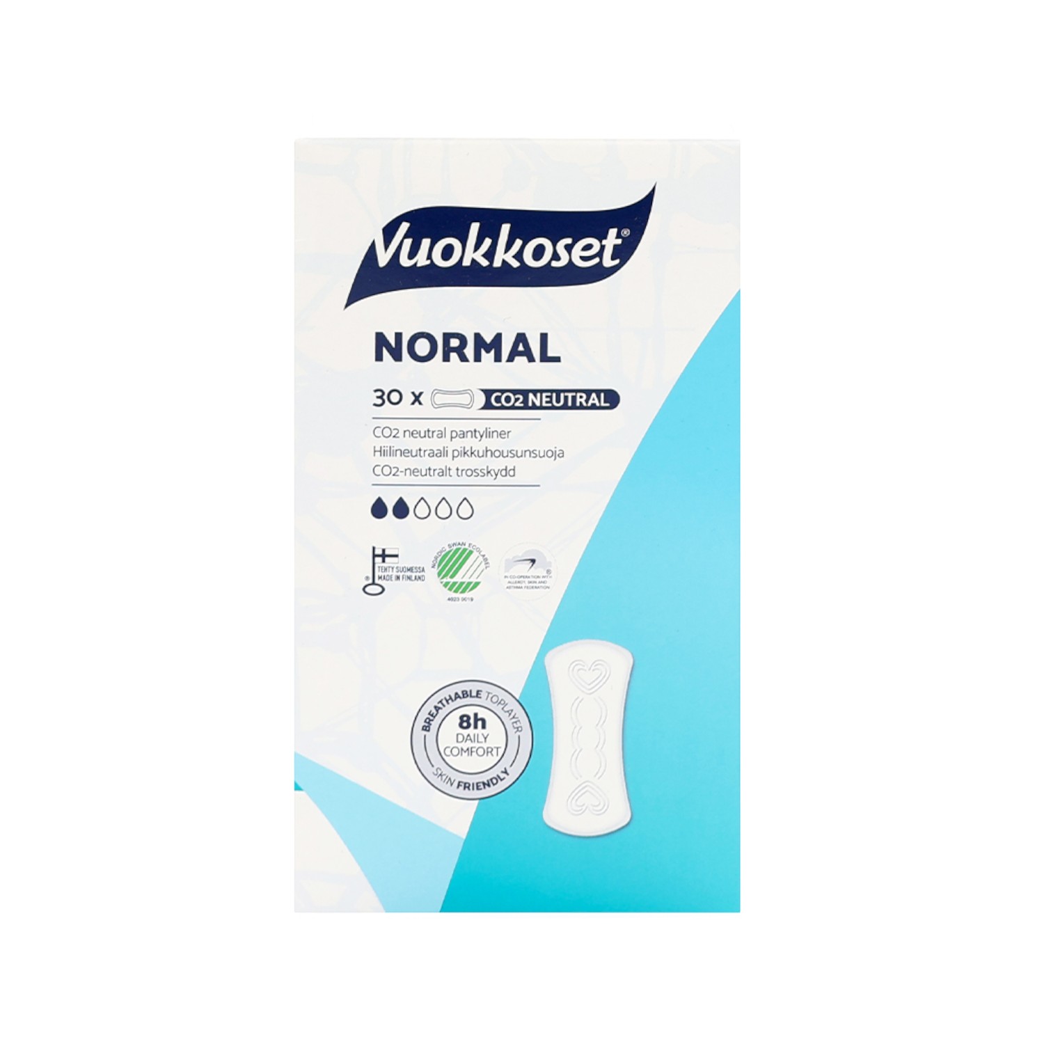 Vuokkoset Normal Wkładki higieniczne 30 szt.