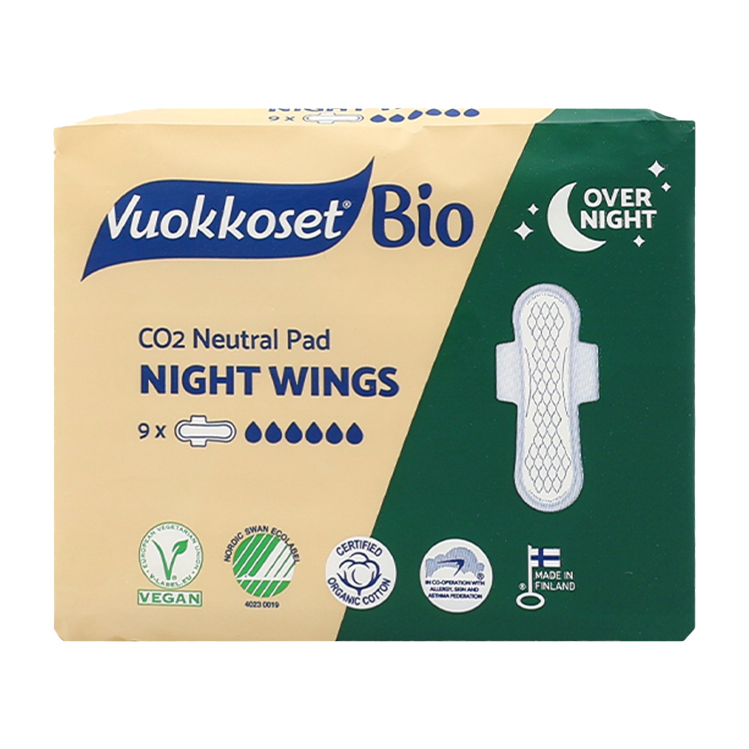 Vuokkoset BIOpodpaski ze Skrzydełkami na noc