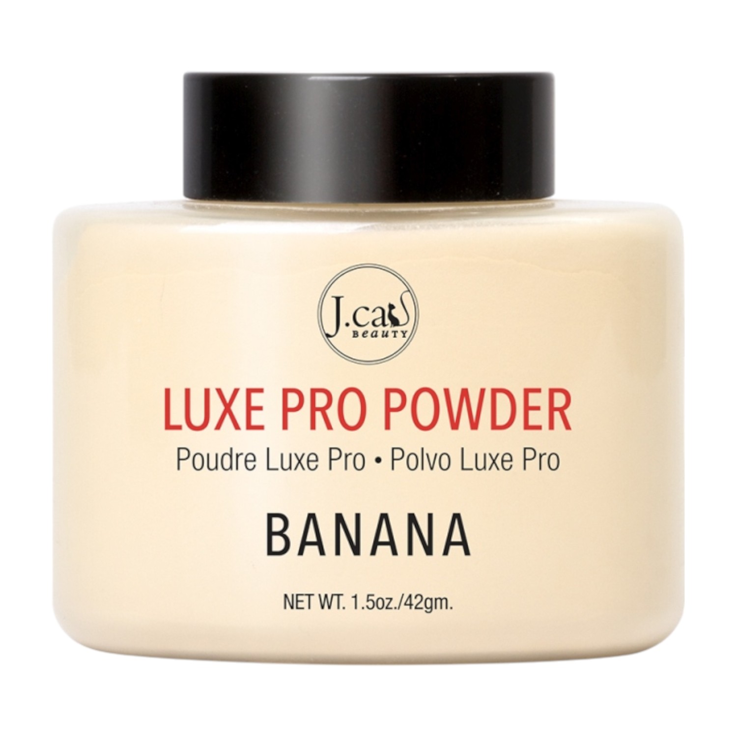 J.Cat Luxe Pro Sypki puder utrwalający, 101 Banana