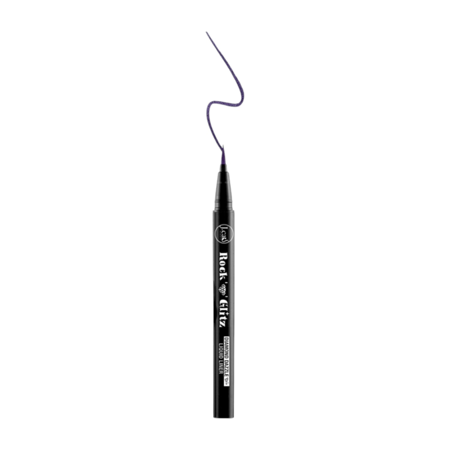 J.Cat Rock N Glitz Połyskujący eyeliner w pisaku, 104 Purple Crystal 