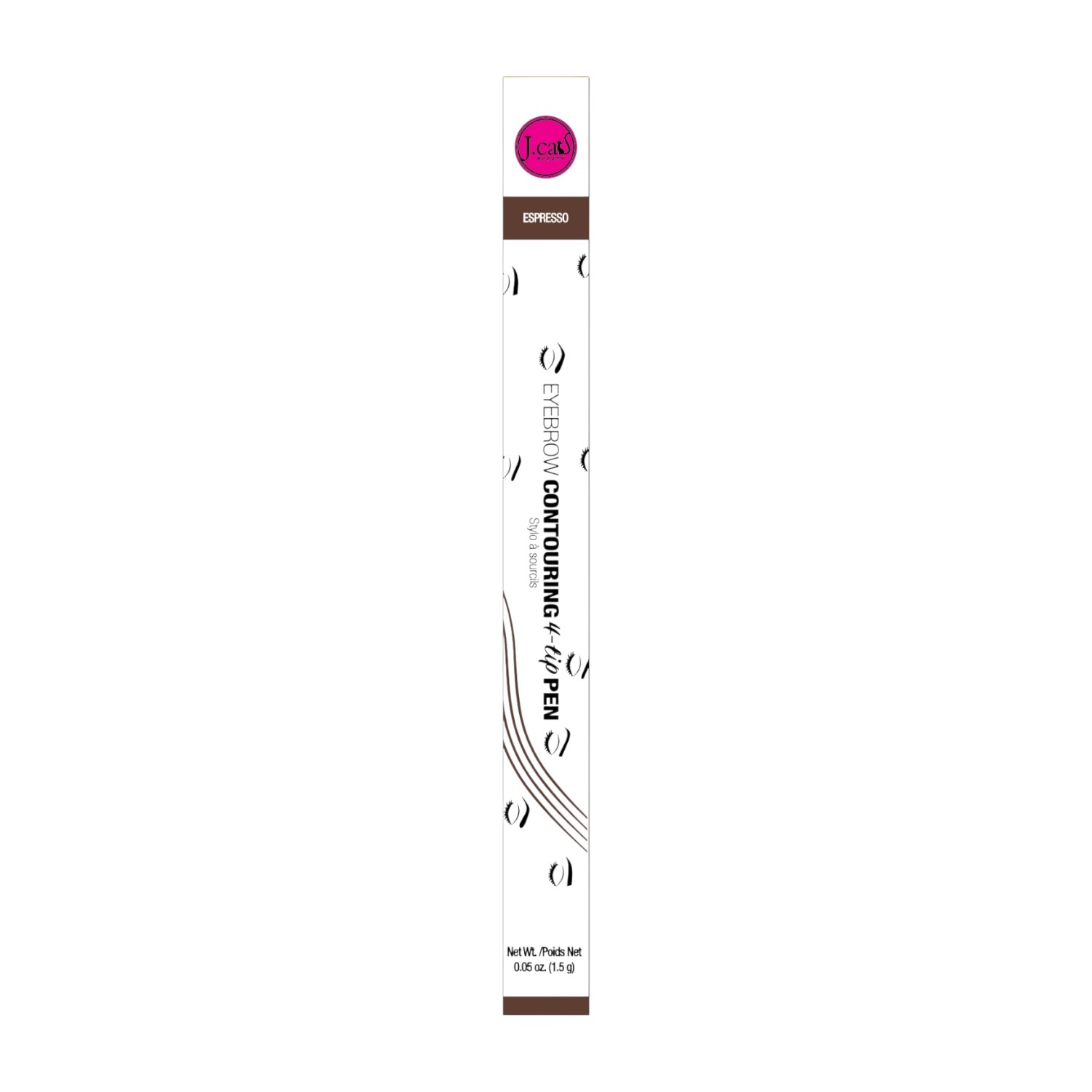 J.Cat 4-Tip Pen Pisak do stylizacji brwi, 103 Espresso