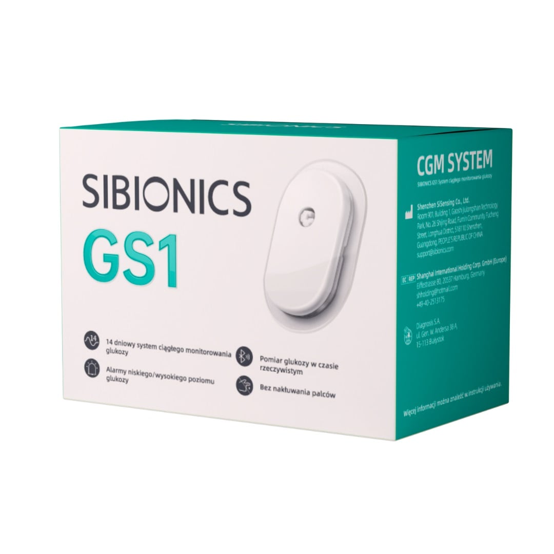 System Ciągłego Monitorowania Poziomu Glukozy SIBIONICS GS1 (CGM)