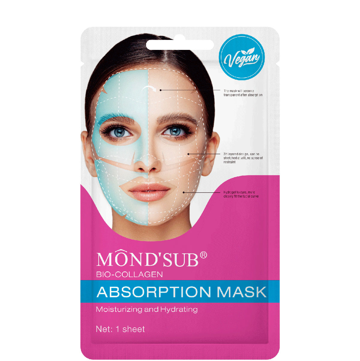 Mond'Sub Maschera Viso Bio-Collagene Idratante e Nutriente