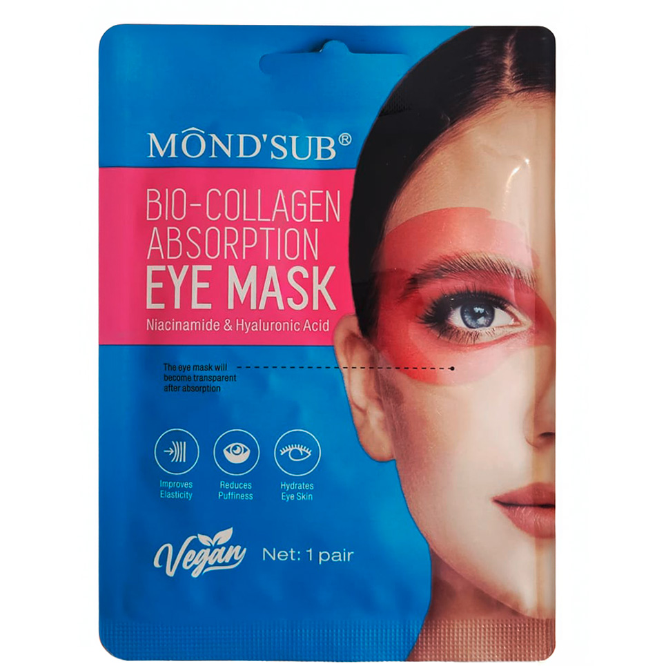 Mond'Sub Bio-Collagen Absorption, Maschera illuminante e idratante al collagene per gli occhi