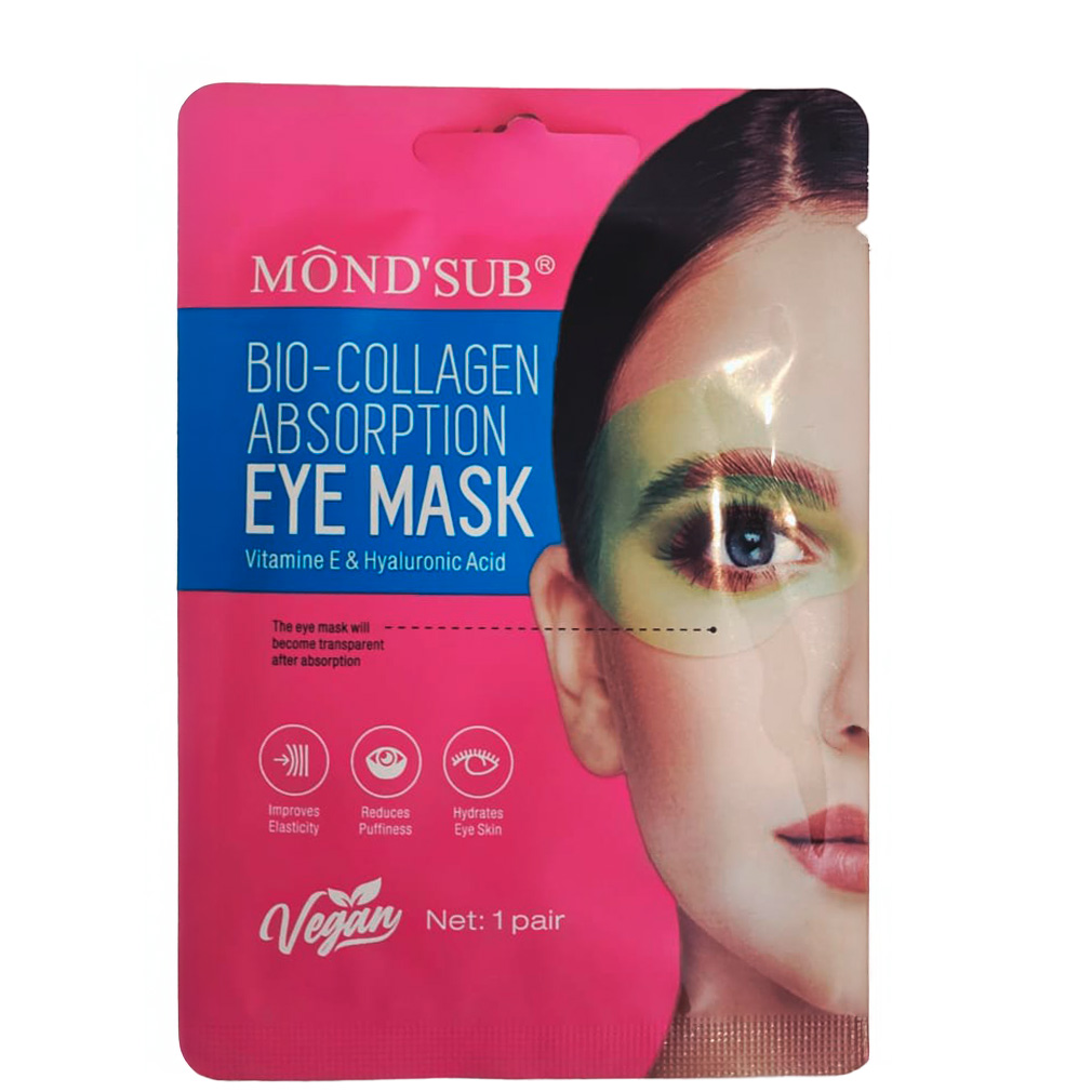 Mond'Sub Bio-Collagen Absorption, Maska pod oczy w witaminą E i kwasem hialuronowym