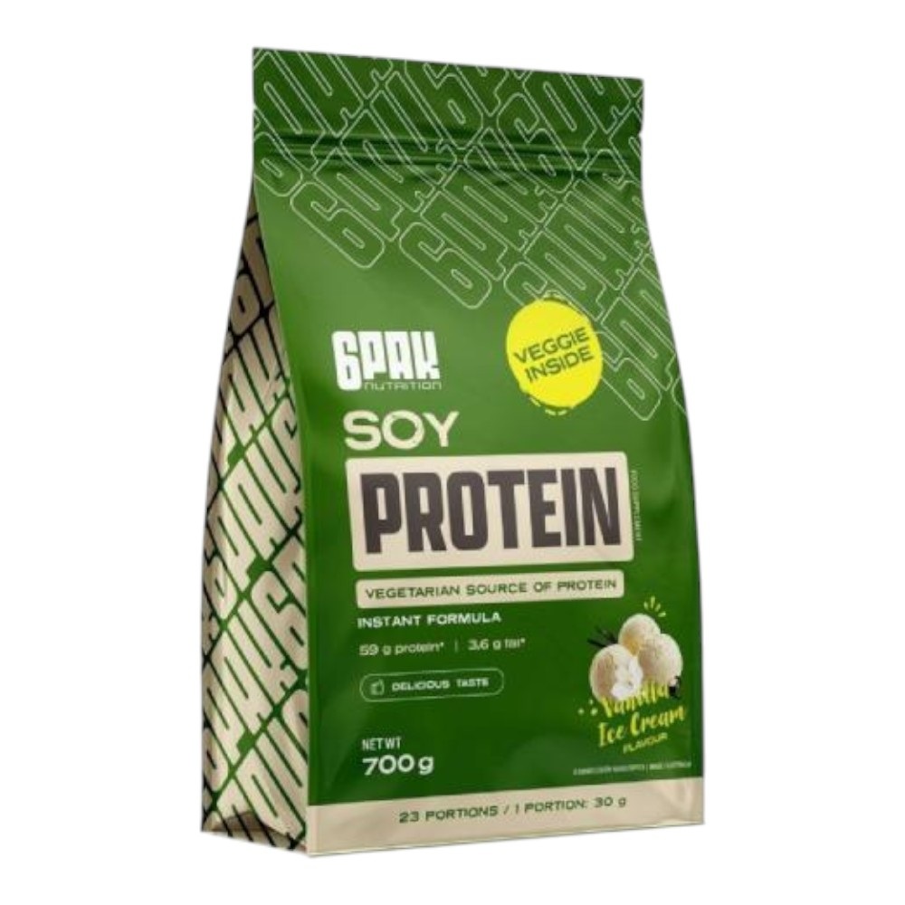 6PAK Soy Protein Vanilla Ice Cream, proszek 700 g