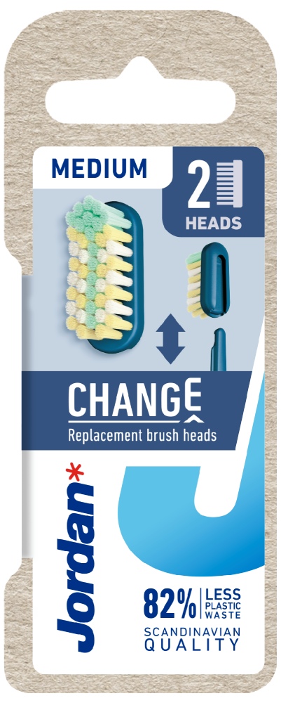 Jordan Change Medium Wymienne Końcówki do Szczoteczki