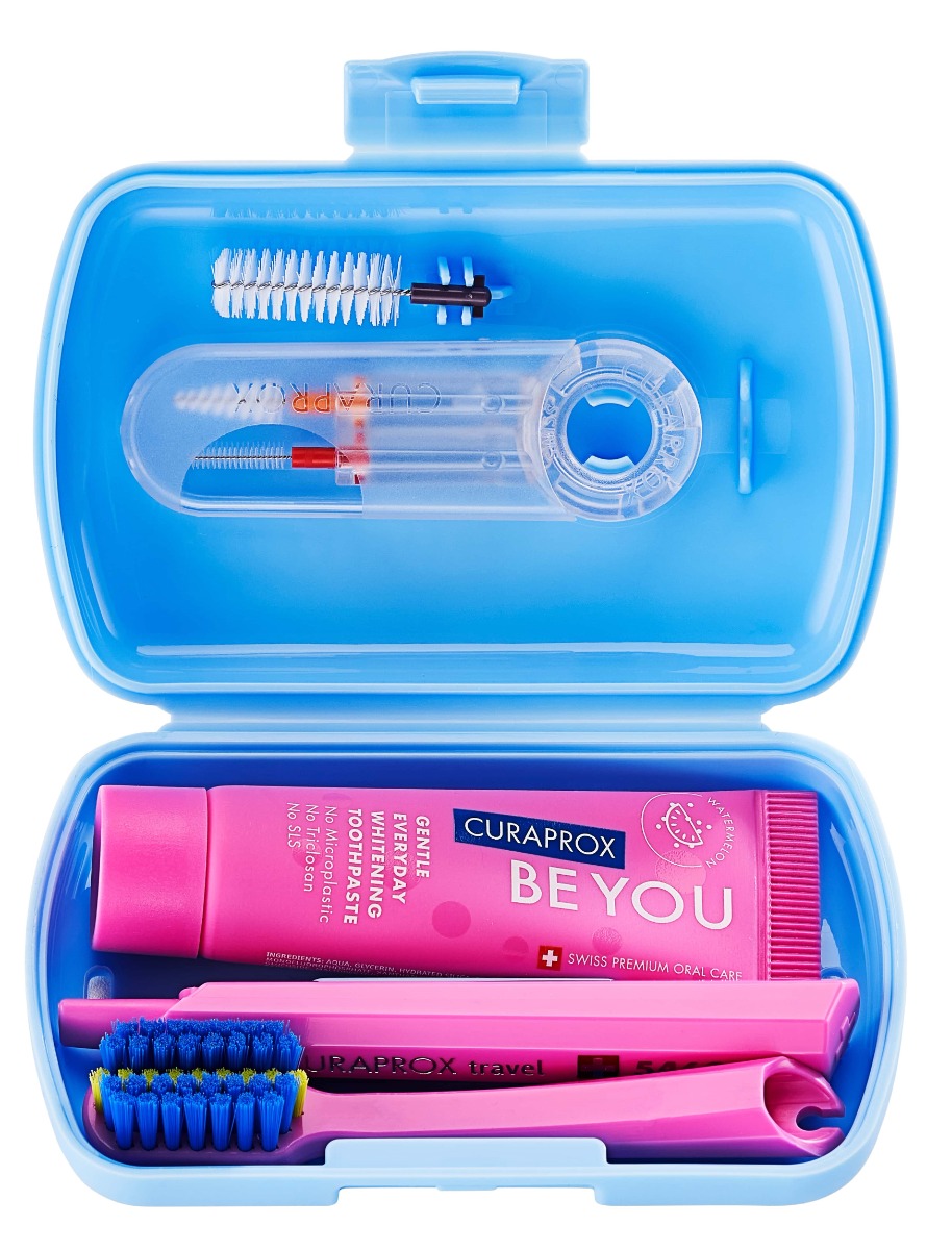 Curaprox Travel Set Ortho - zestaw niebieski
