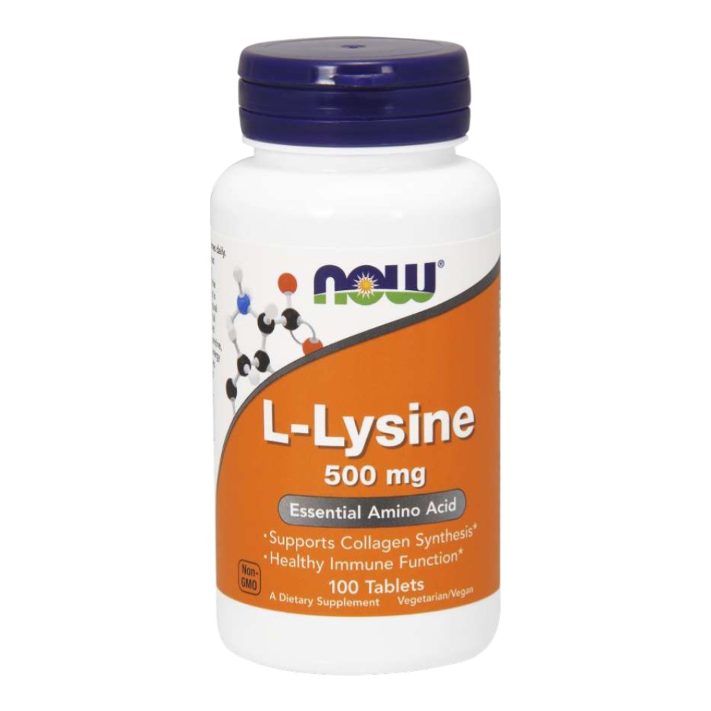 Now Foods L-Lysine 500 mg Tabletki, 100 szt.