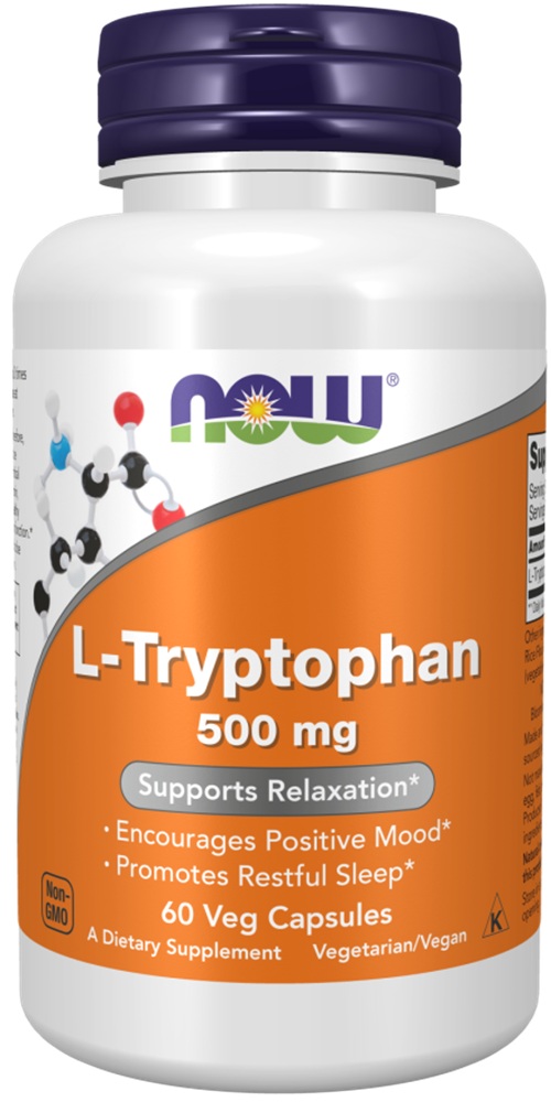 Now Foods L- Tryptophan 500 mg, kapsułki 60 szt.